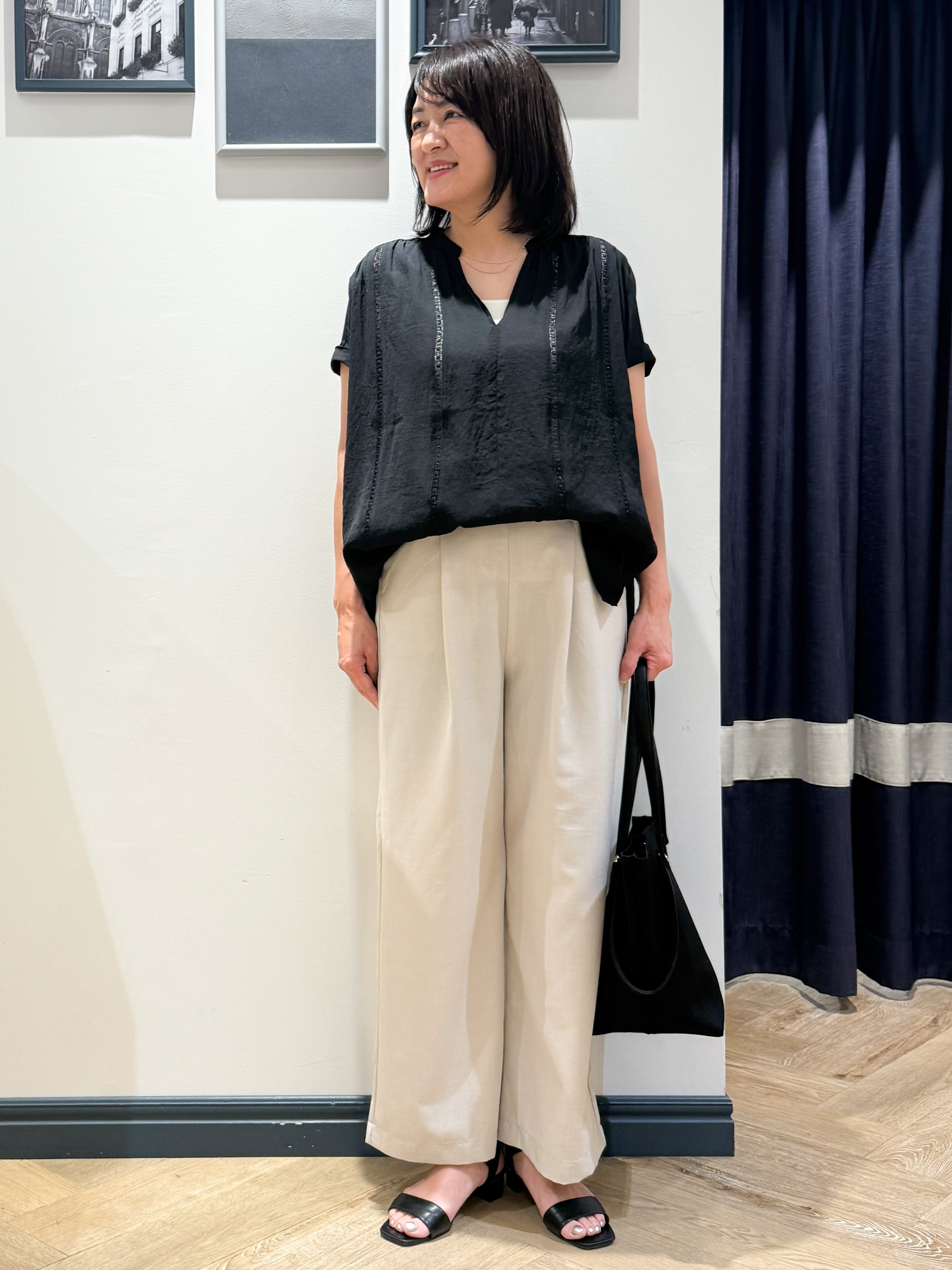 Lilyさんの「grove｜【体系カバー◎】レースデザインスキッパーブラウス」を使ったコーディネート