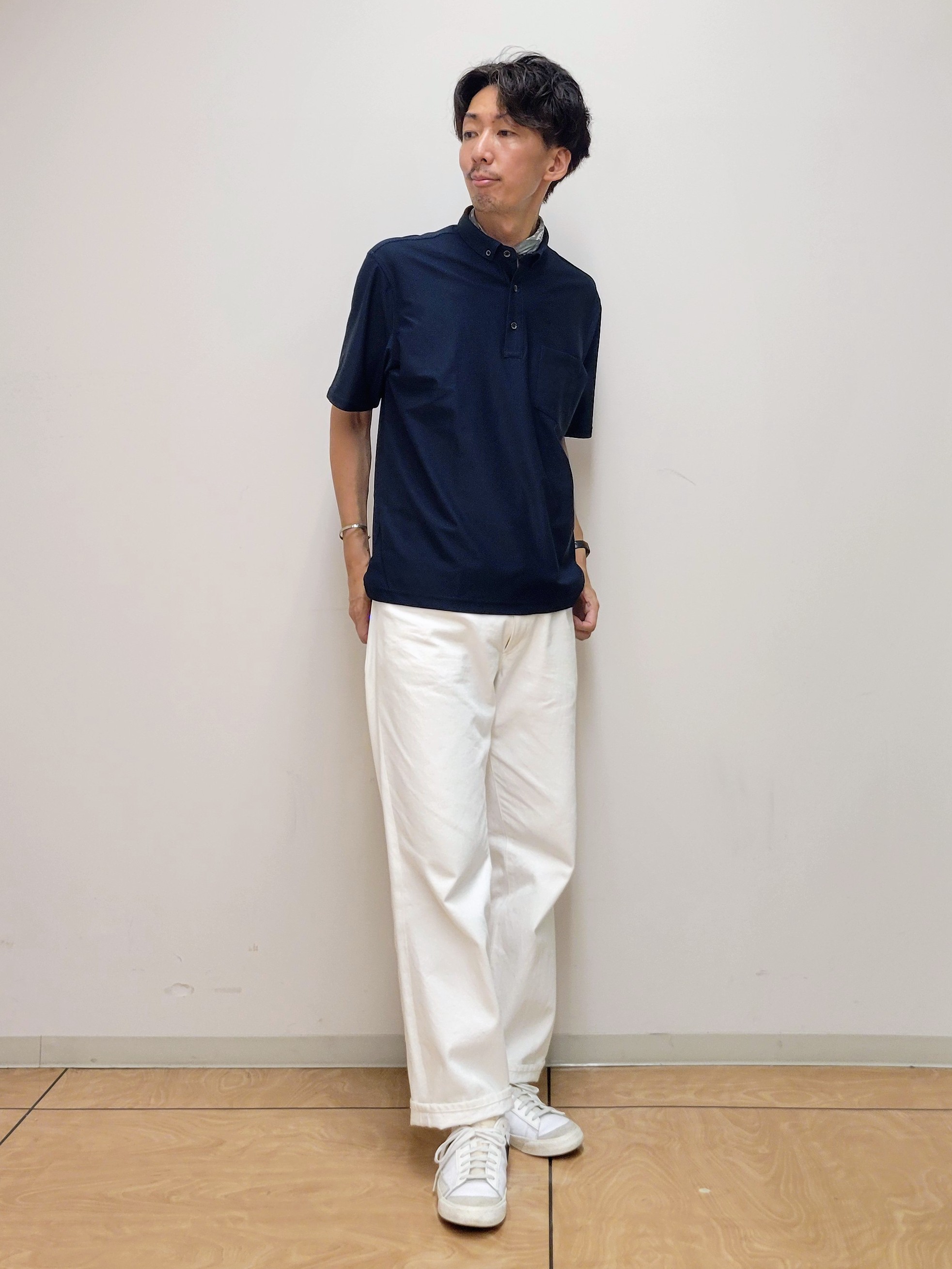 piroyaさんの「TAKEO KIKUCHI｜【通気性】AIR TOOL ポロシャツ」を使ったコーディネート