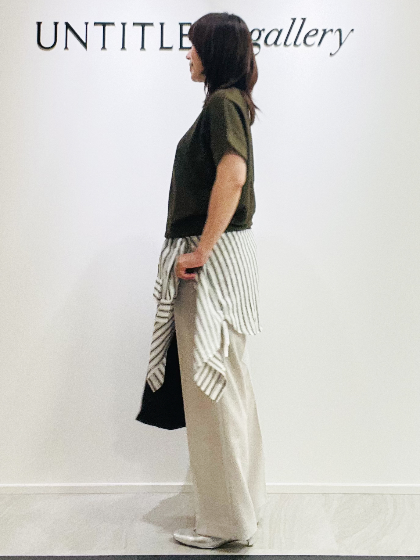 めいさんの「UNTITLED｜【11色展開/体型カバー】前後2WAYフレンチスリーブニット」を使ったコーディネート
