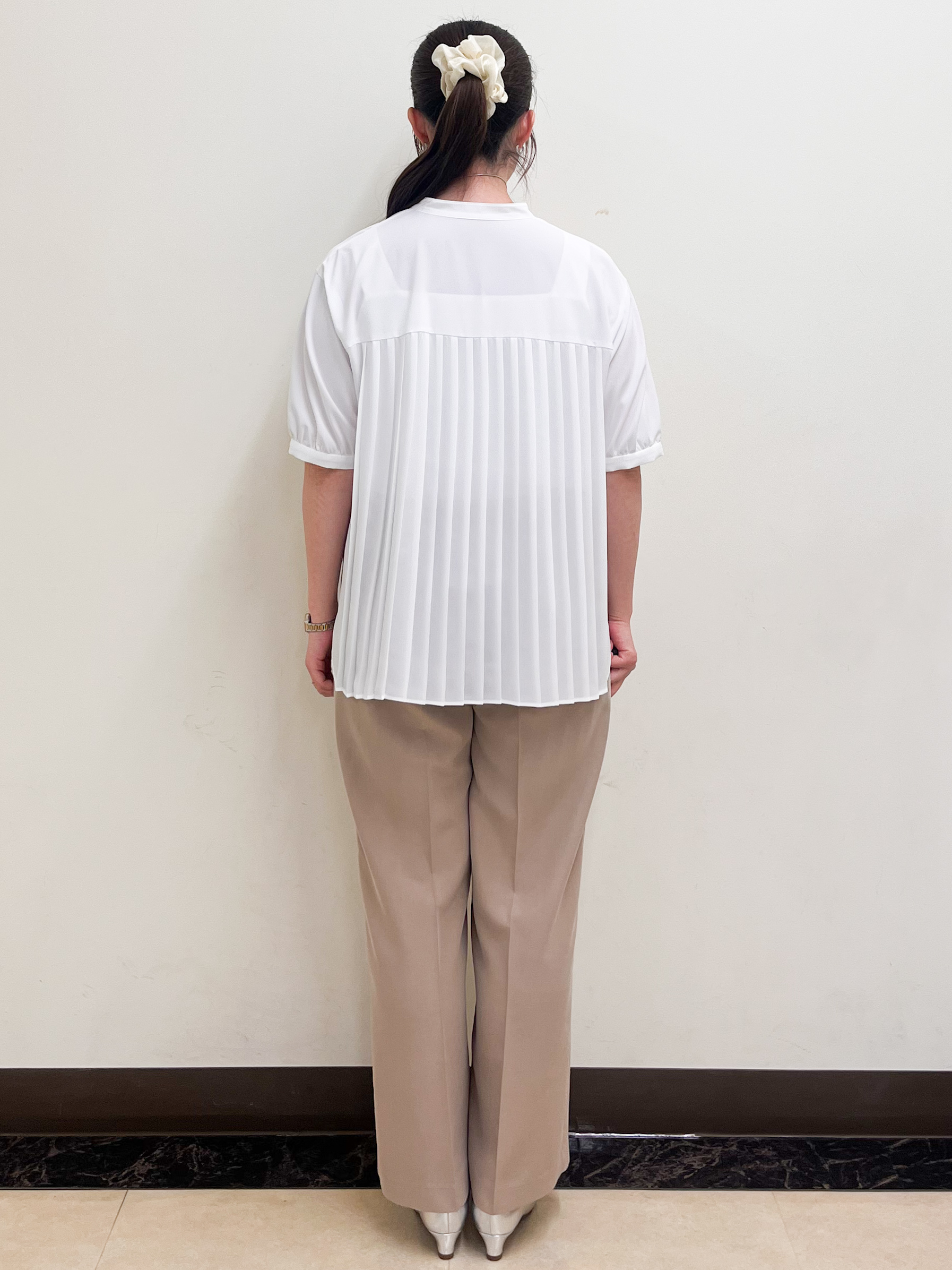 mikikoさんの「Reflect｜【手洗い可】異素材ドッキングブラウス」を使ったコーディネート