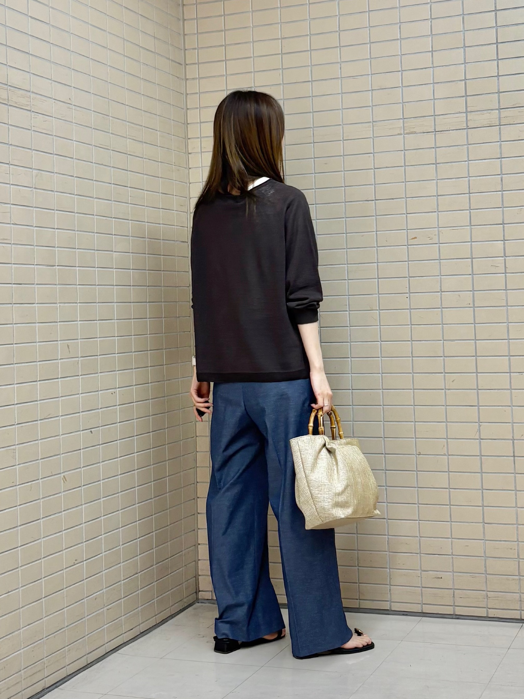 kyokaさんの「UNTITLED｜【ゆったり/リラクシー】リネンボートネックプルオーバー」を使ったコーディネート