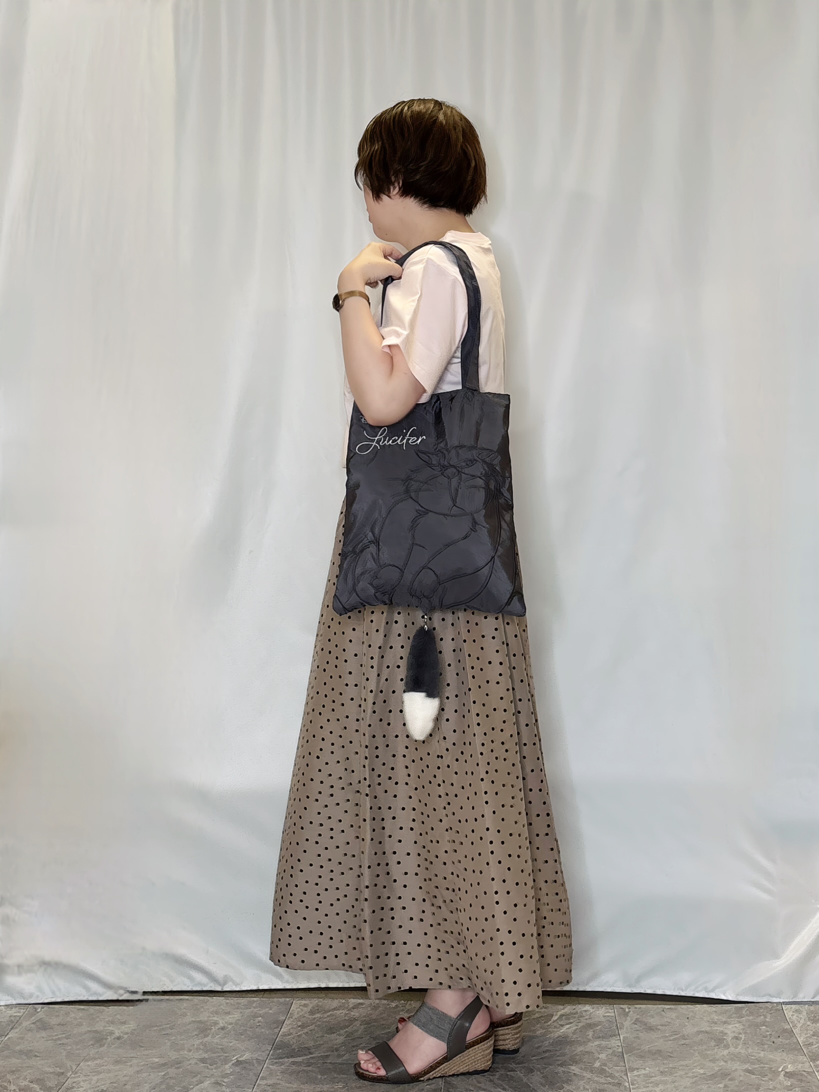たみさんの「SHOO･LA･RUE｜【ひんやり/洗濯機可/S-LL】夏に快適サラサラ感 大人のひんやりプリントTシャツ」を使ったコーディネート