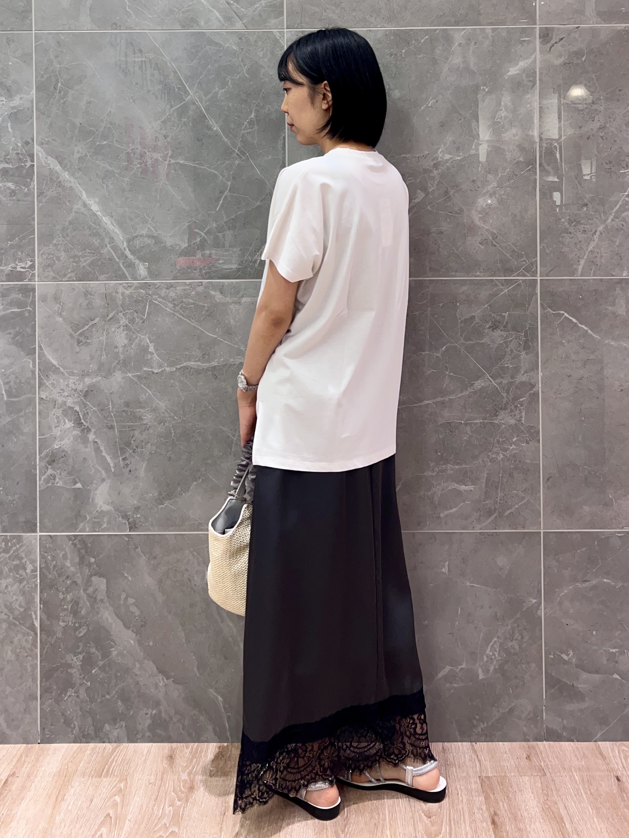 みくさんの「OPAQUE.CLIP｜フォトプリントTシャツ【洗濯機OK】」を使ったコーディネート