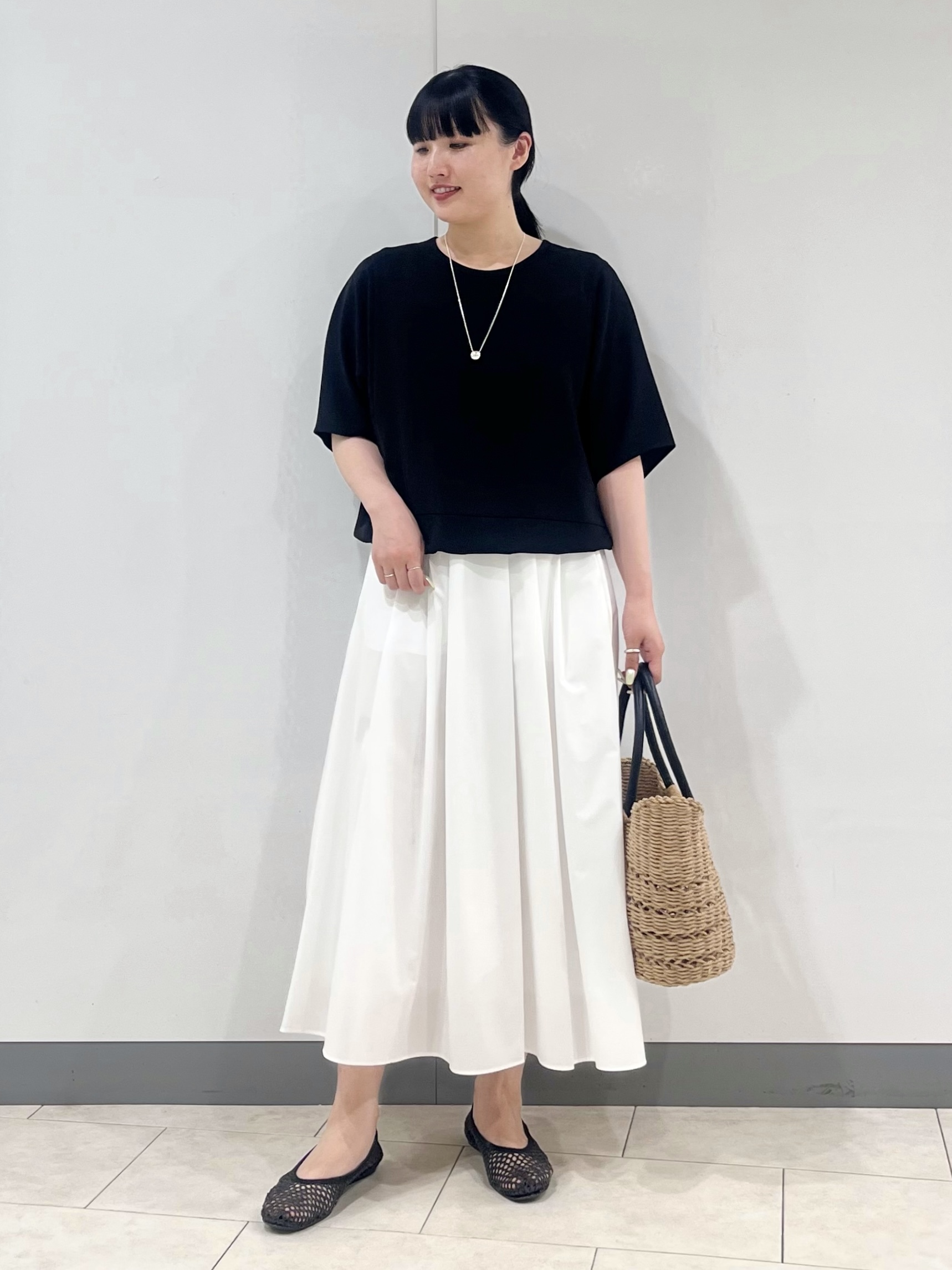 hasuさんの「INDIVI｜【洗える／2WAY／裾ドロスト付き】 ドルマンスリーブチュニックトップス」を使ったコーディネート