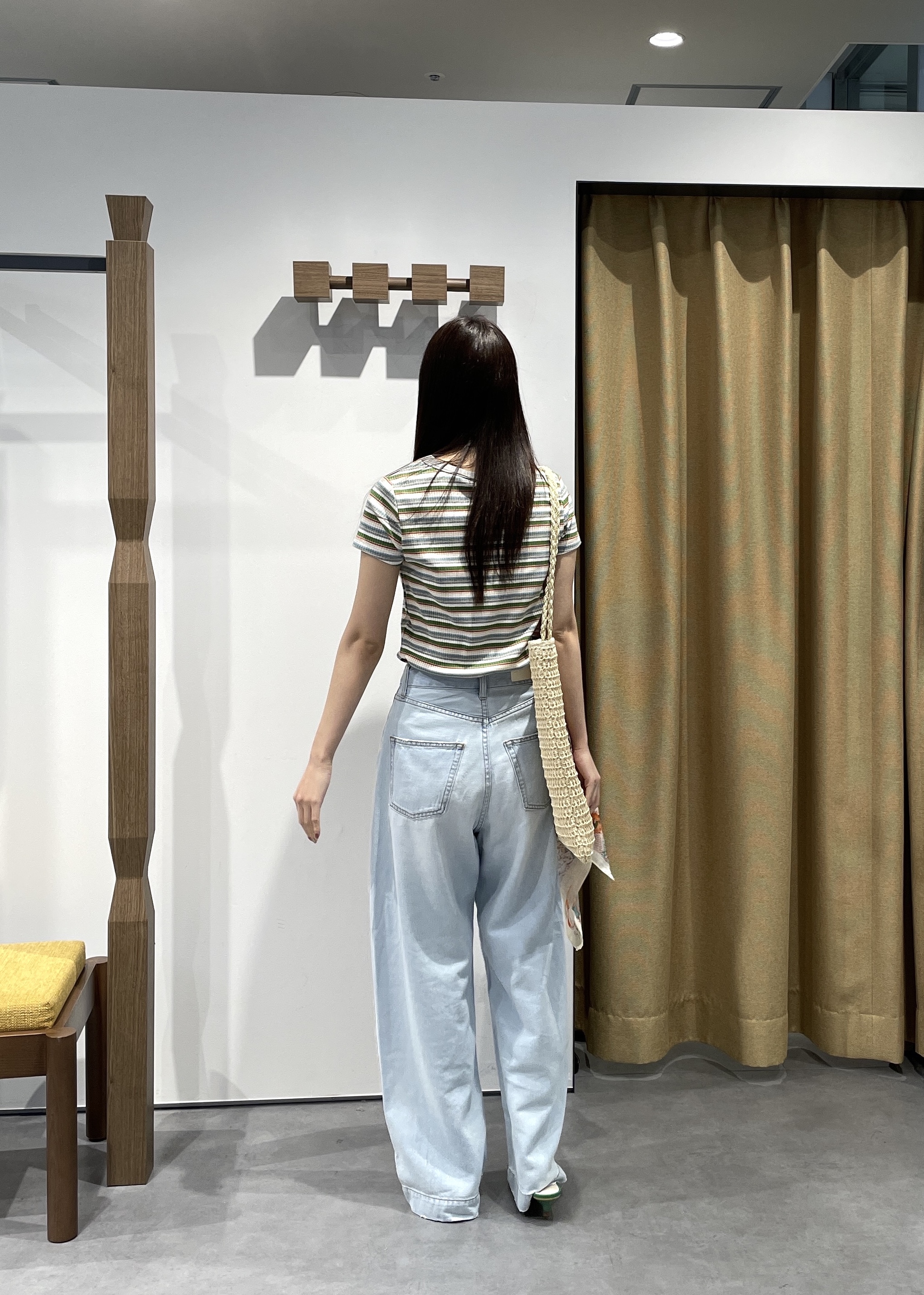 Renoさんの「INDIVI｜レトロボーダーTシャツ」を使ったコーディネート