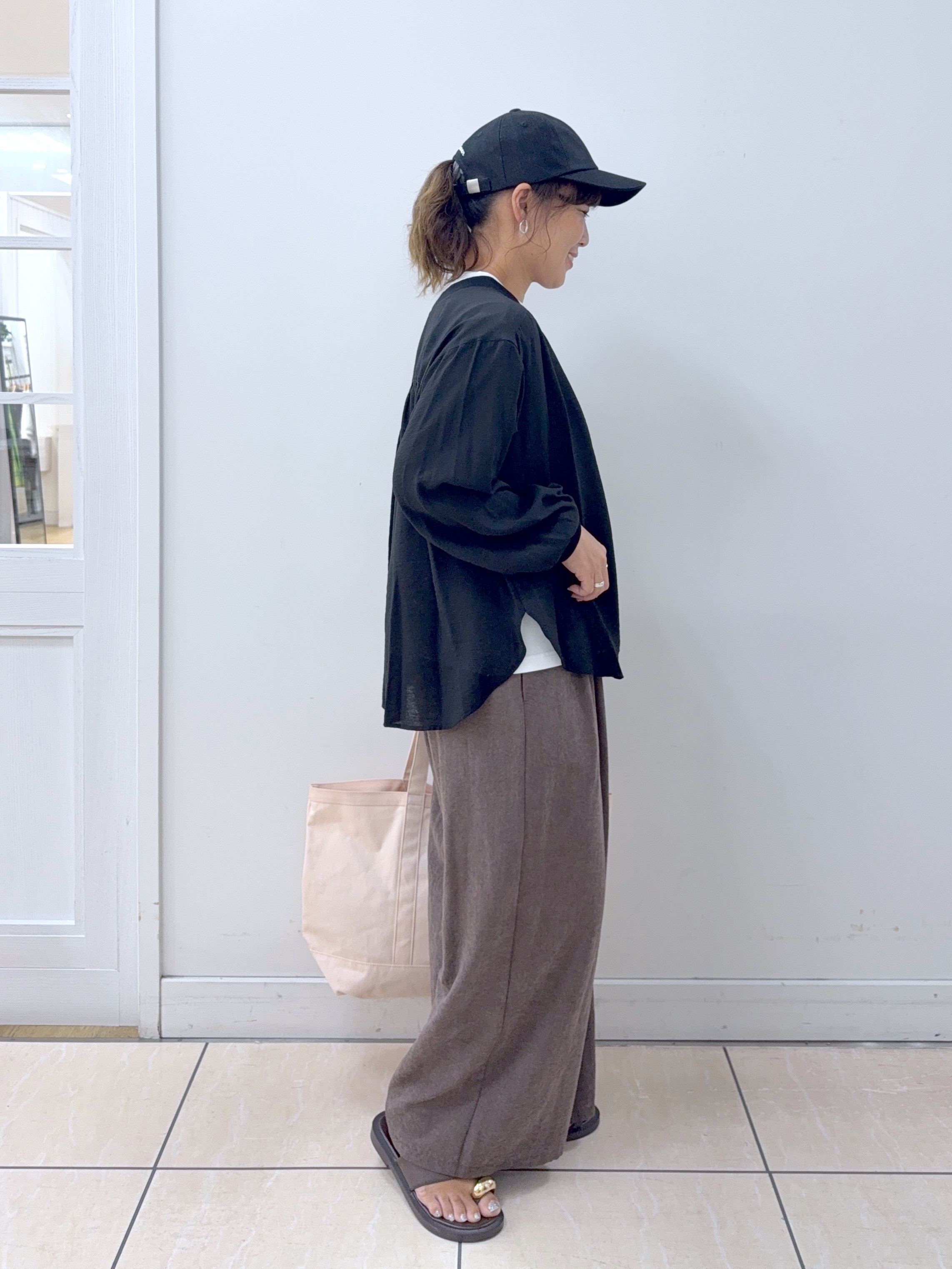 Osawaさんの「Dessin｜麻調キャップ」を使ったコーディネート