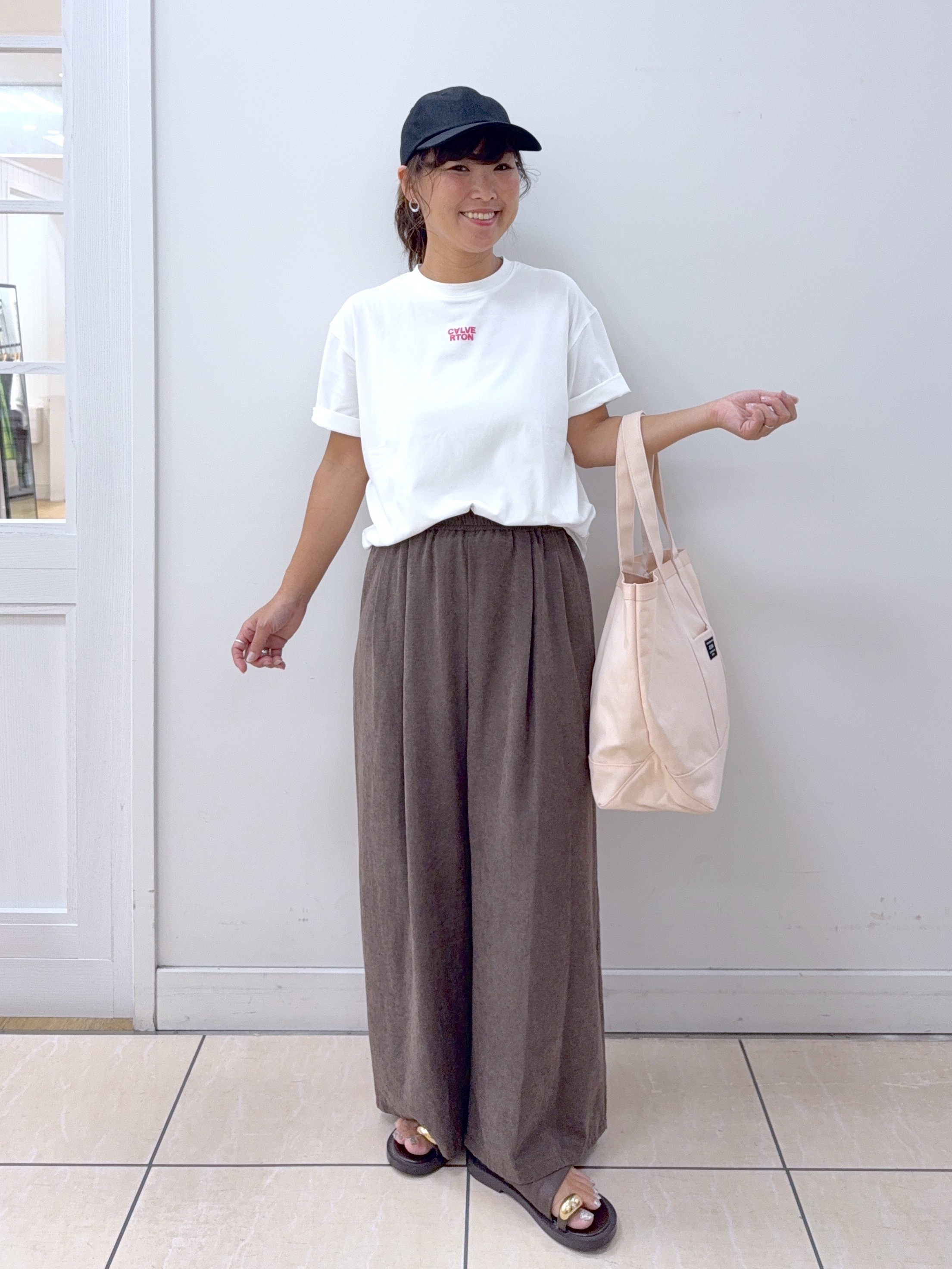 Osawaさんの「Dessin｜麻調キャップ」を使ったコーディネート