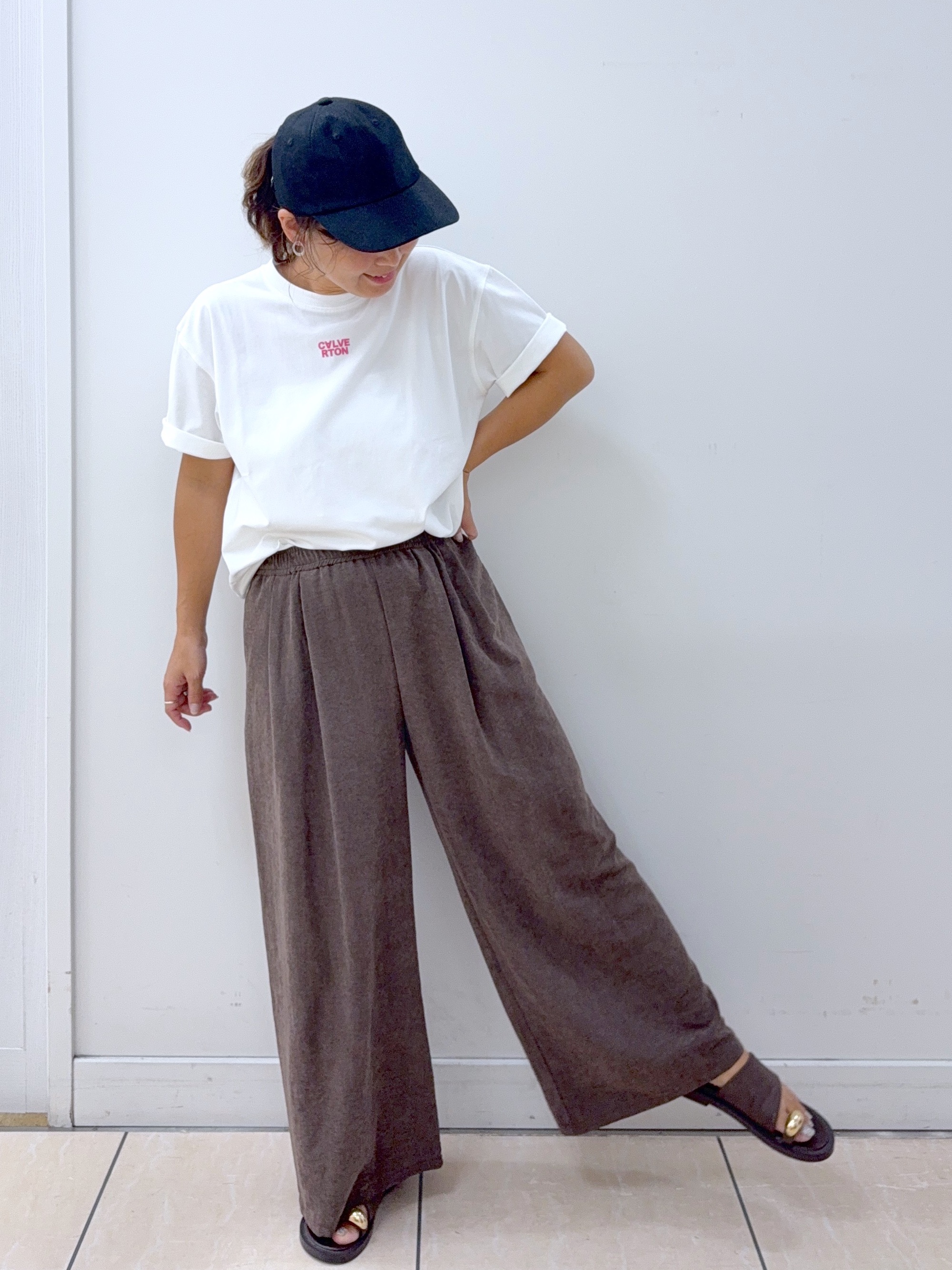 Osawaさんの「Dessin｜麻調キャップ」を使ったコーディネート