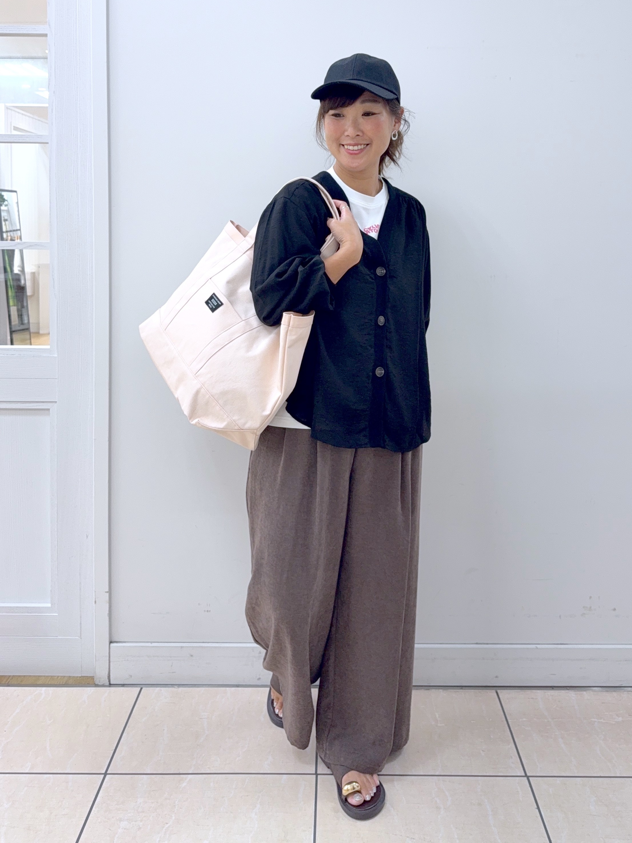 Osawaさんの「Dessin｜麻調キャップ」を使ったコーディネート