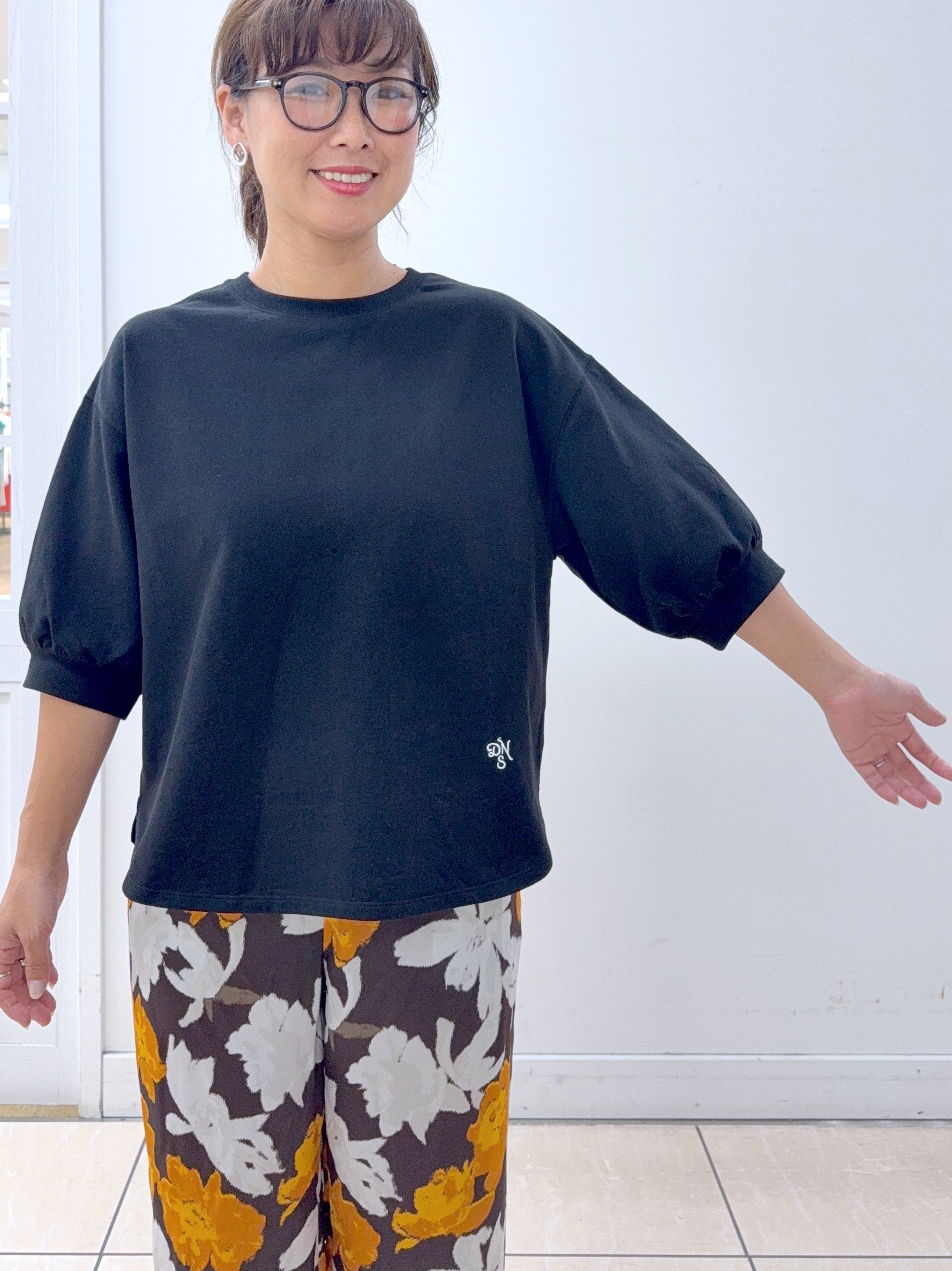 Osawaさんの「Dessin｜バックヘンリーカットソー5分袖」を使ったコーディネート