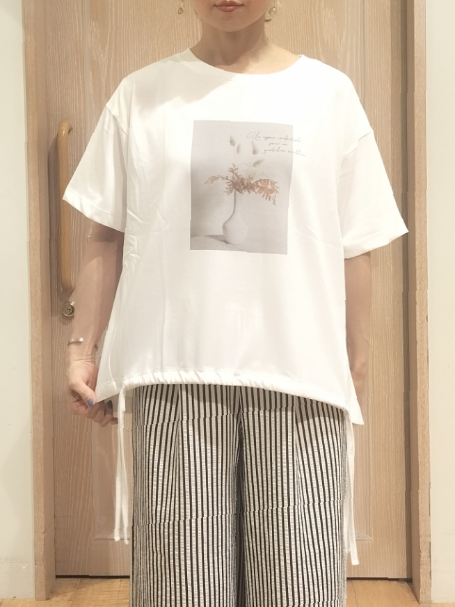 YUKIさんの「SHOO･LA･RUE｜【通気性〇/S-LL/洗濯機可】さらりと心地よい。ノーカラーシャツ」を使ったコーディネート