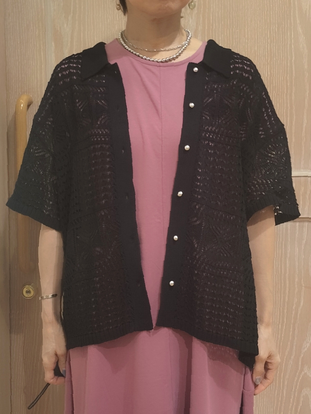 YUKIさんの「SHOO･LA･RUE｜レースニットカーディガン」を使ったコーディネート