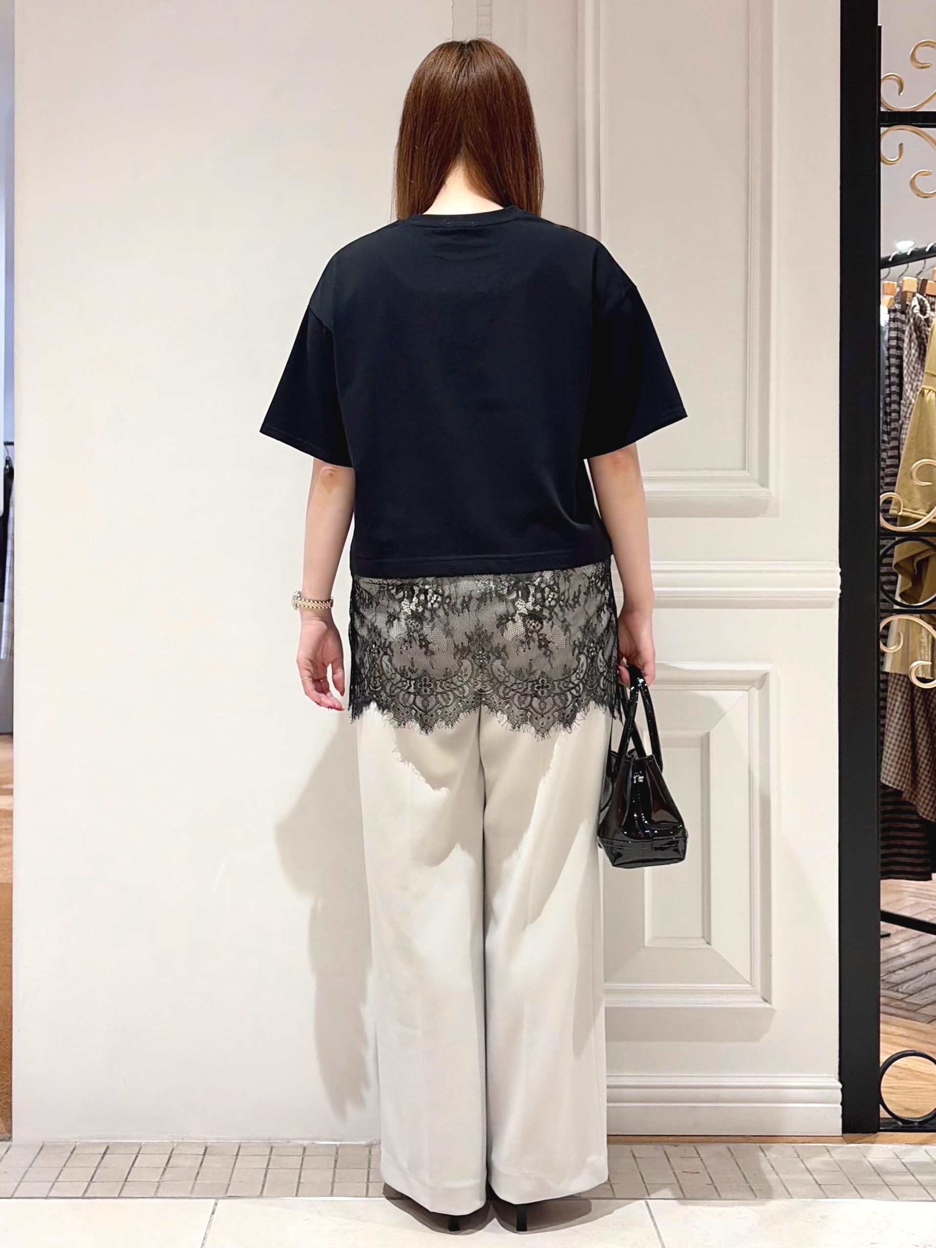 minowaさんの「DRESSTERIOR｜【接触冷感/ウォッシャブル】センタープレスジョーゼットパンツ」を使ったコーディネート
