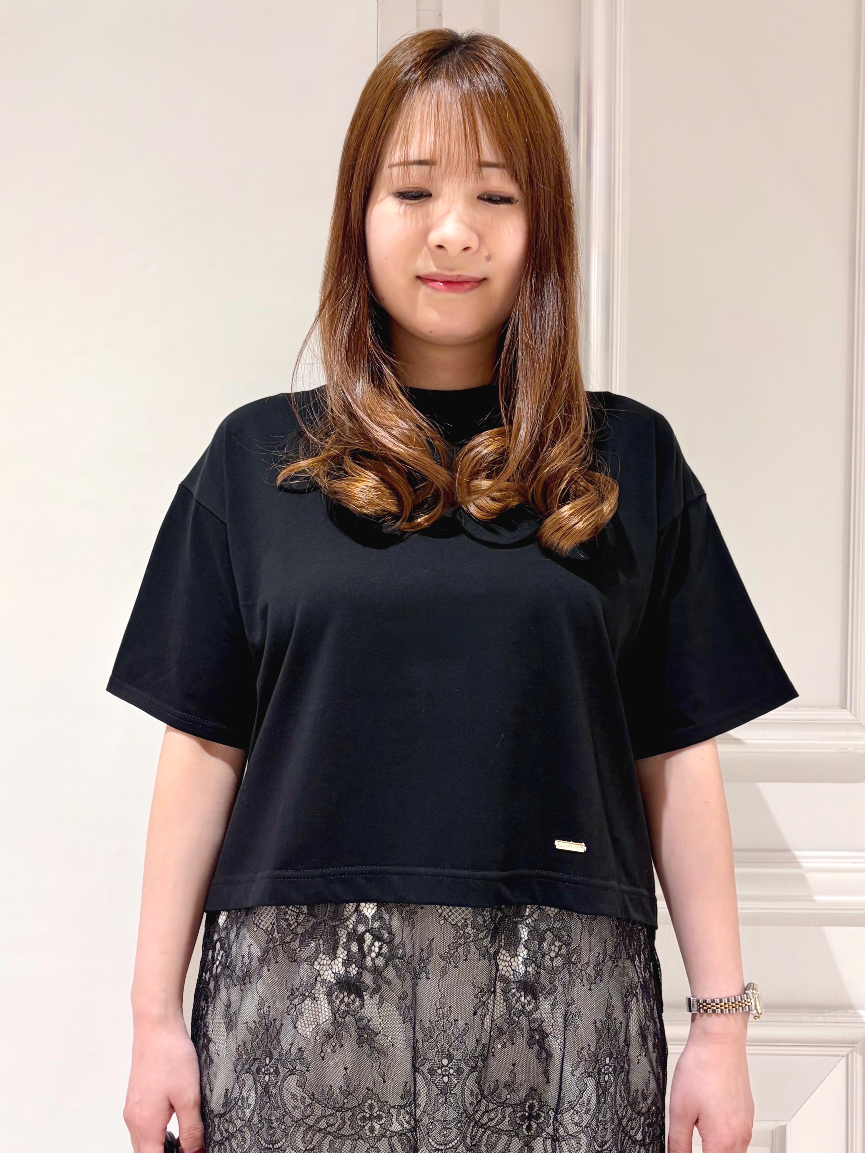 minowaさんの「DRESSTERIOR｜【接触冷感/ウォッシャブル】センタープレスジョーゼットパンツ」を使ったコーディネート