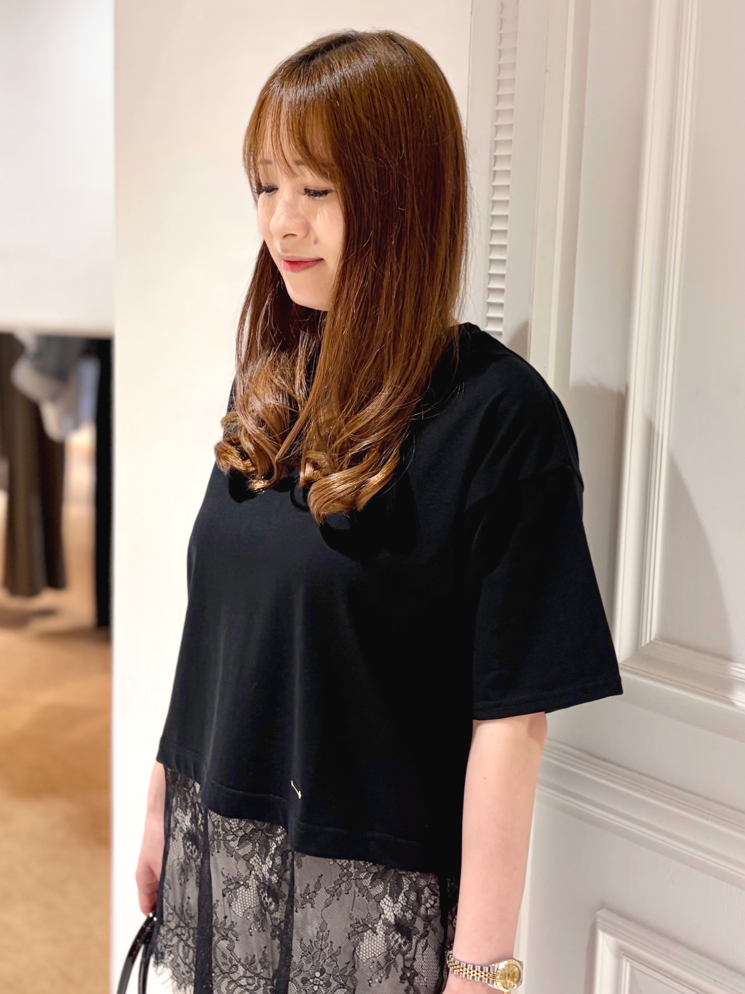 minowaさんの「DRESSTERIOR｜【接触冷感/ウォッシャブル】センタープレスジョーゼットパンツ」を使ったコーディネート