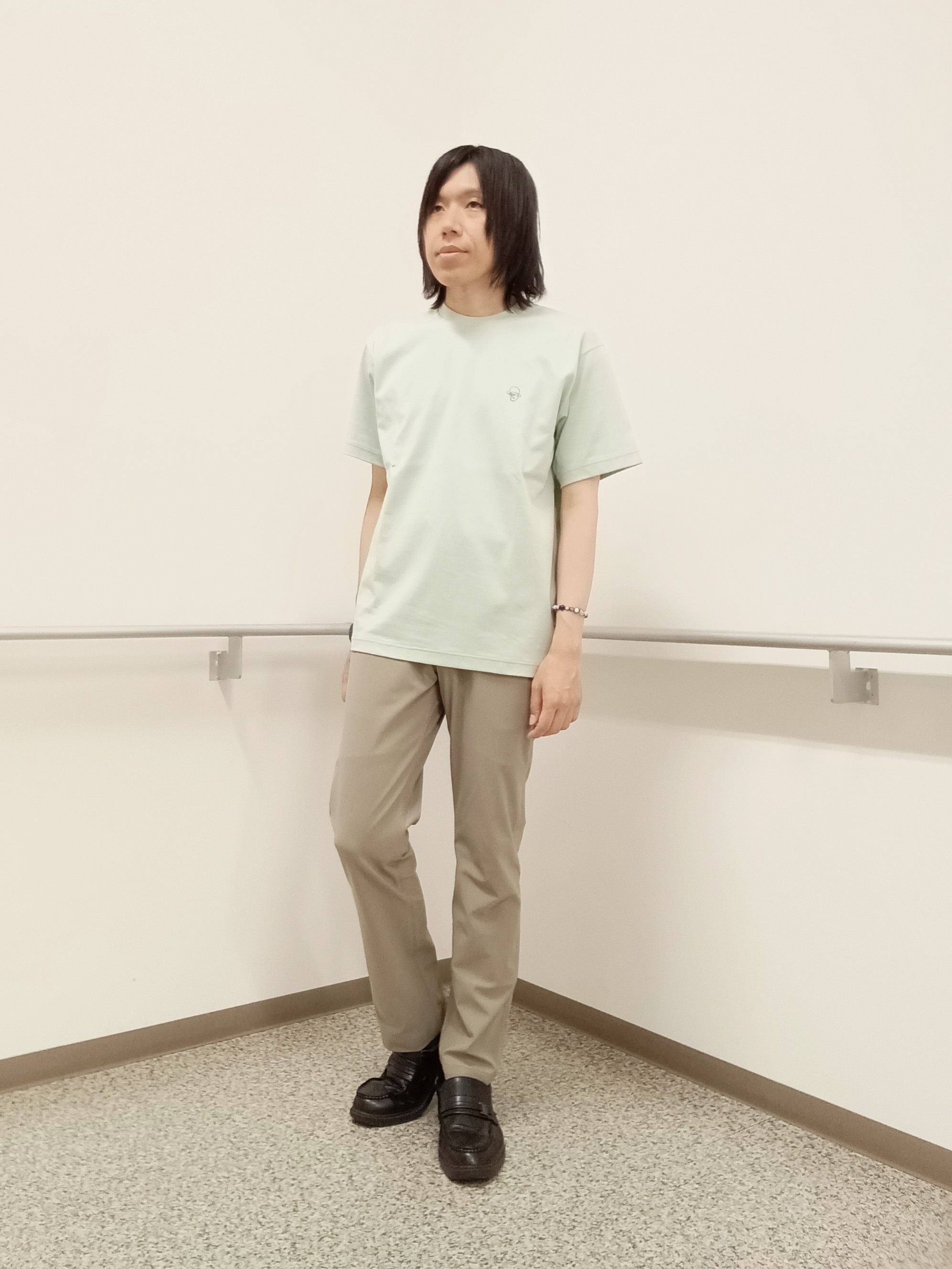 moritaさんの「TAKEO KIKUCHI｜【日本製】DotAir（R）サッカー7分袖シャツ」を使ったコーディネート