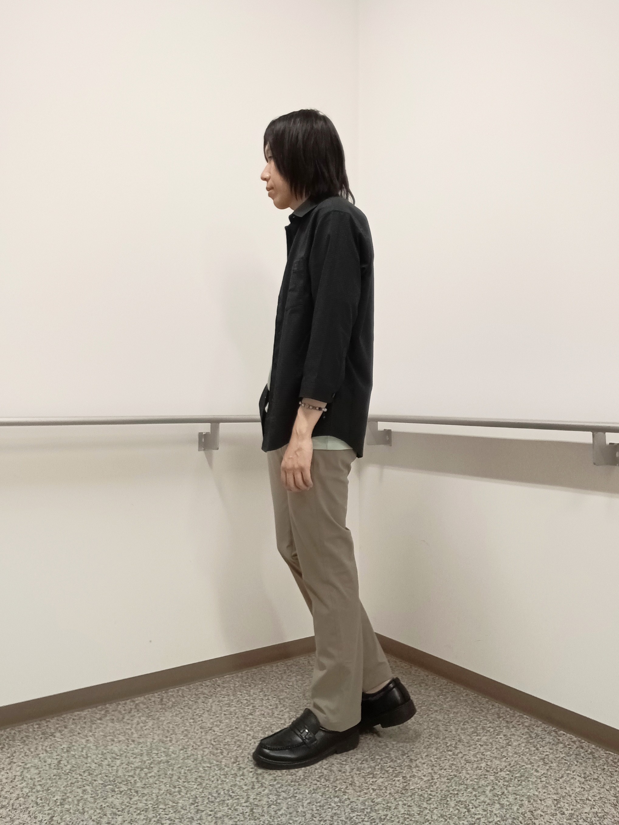 moritaさんの「TAKEO KIKUCHI｜【日本製】DotAir（R）サッカー7分袖シャツ」を使ったコーディネート