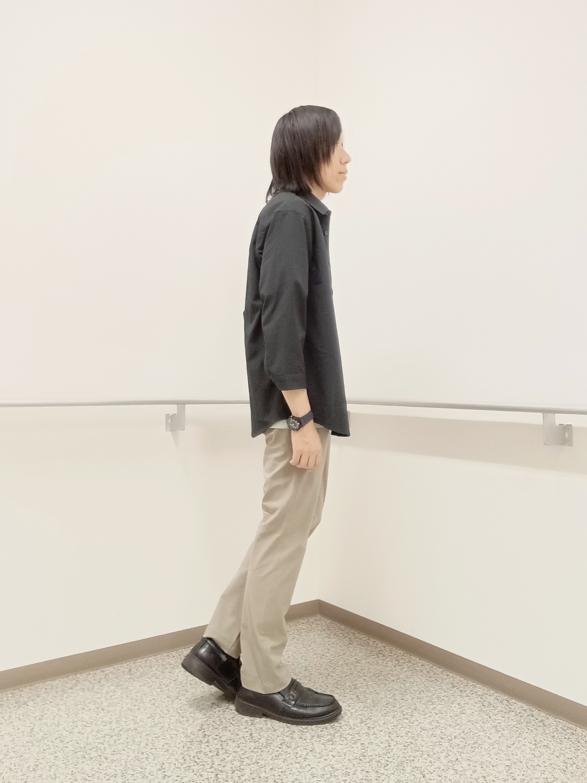 moritaさんの「TAKEO KIKUCHI｜【日本製】DotAir（R）サッカー7分袖シャツ」を使ったコーディネート