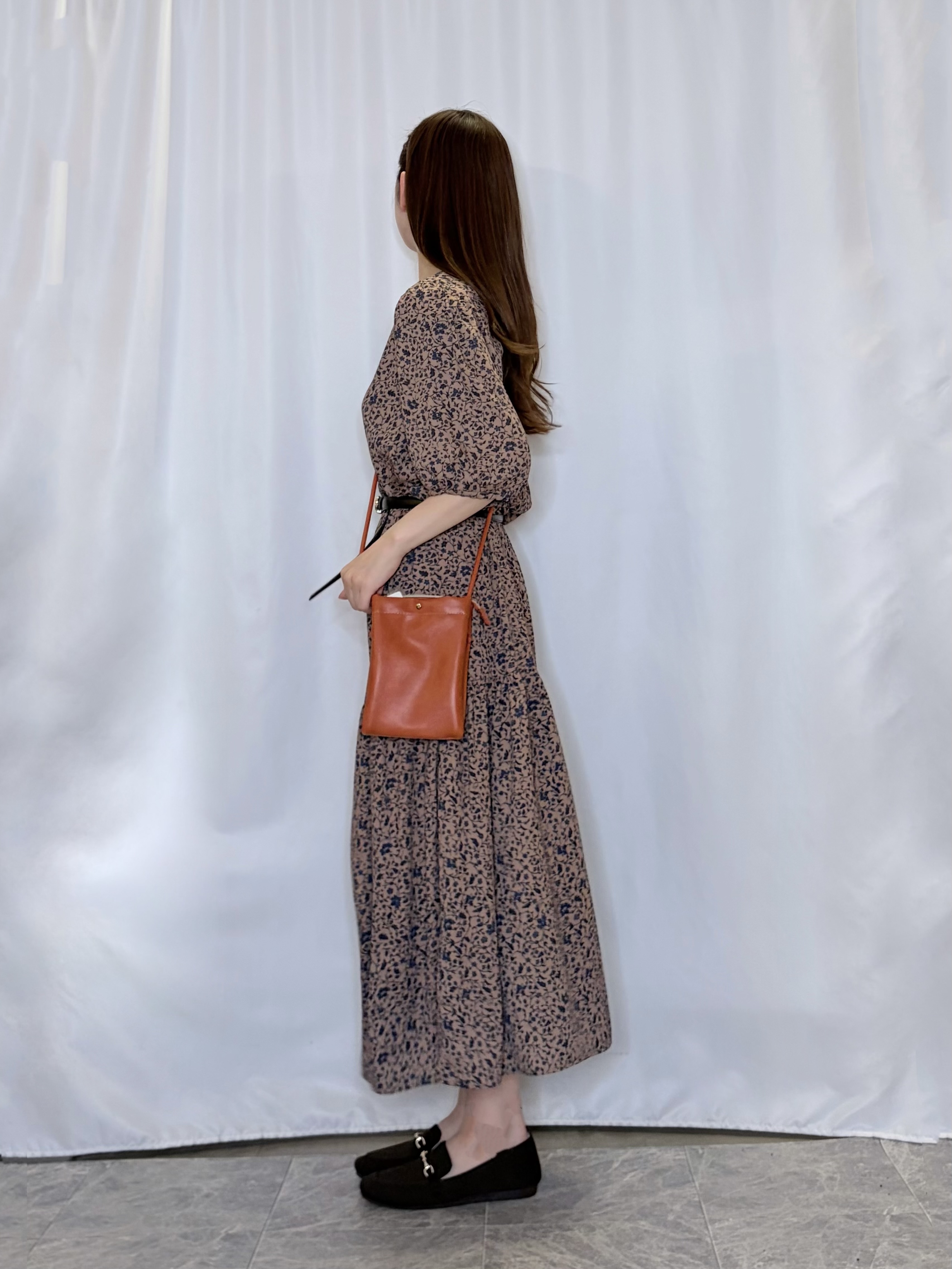 おうめさんの「SHOO･LA･RUE｜花柄ティアードワンピース」を使ったコーディネート