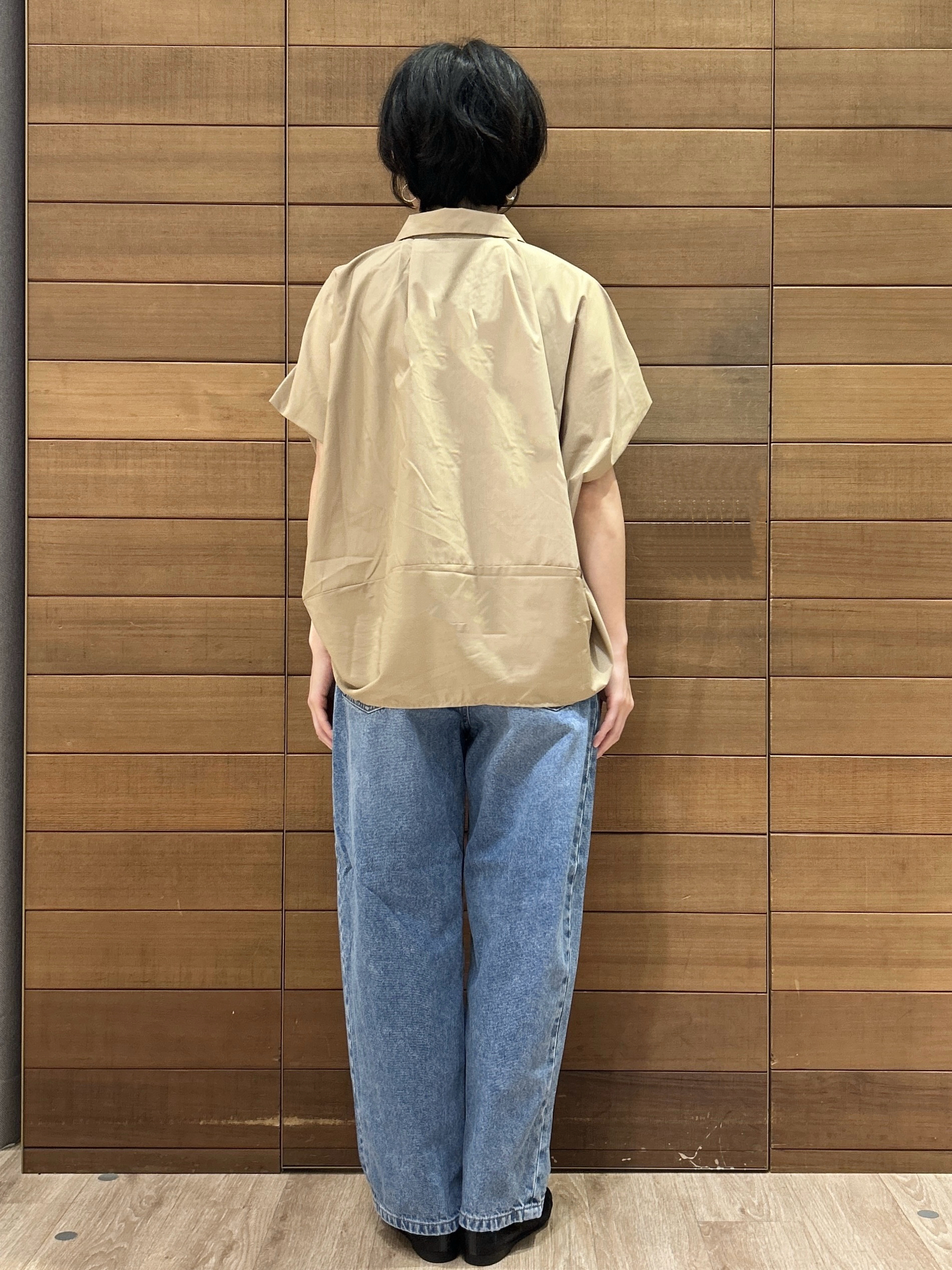 ゆうあさんの「OPAQUE.CLIP｜タックニュアンスフォルムシャツ【洗濯機OK】」を使ったコーディネート