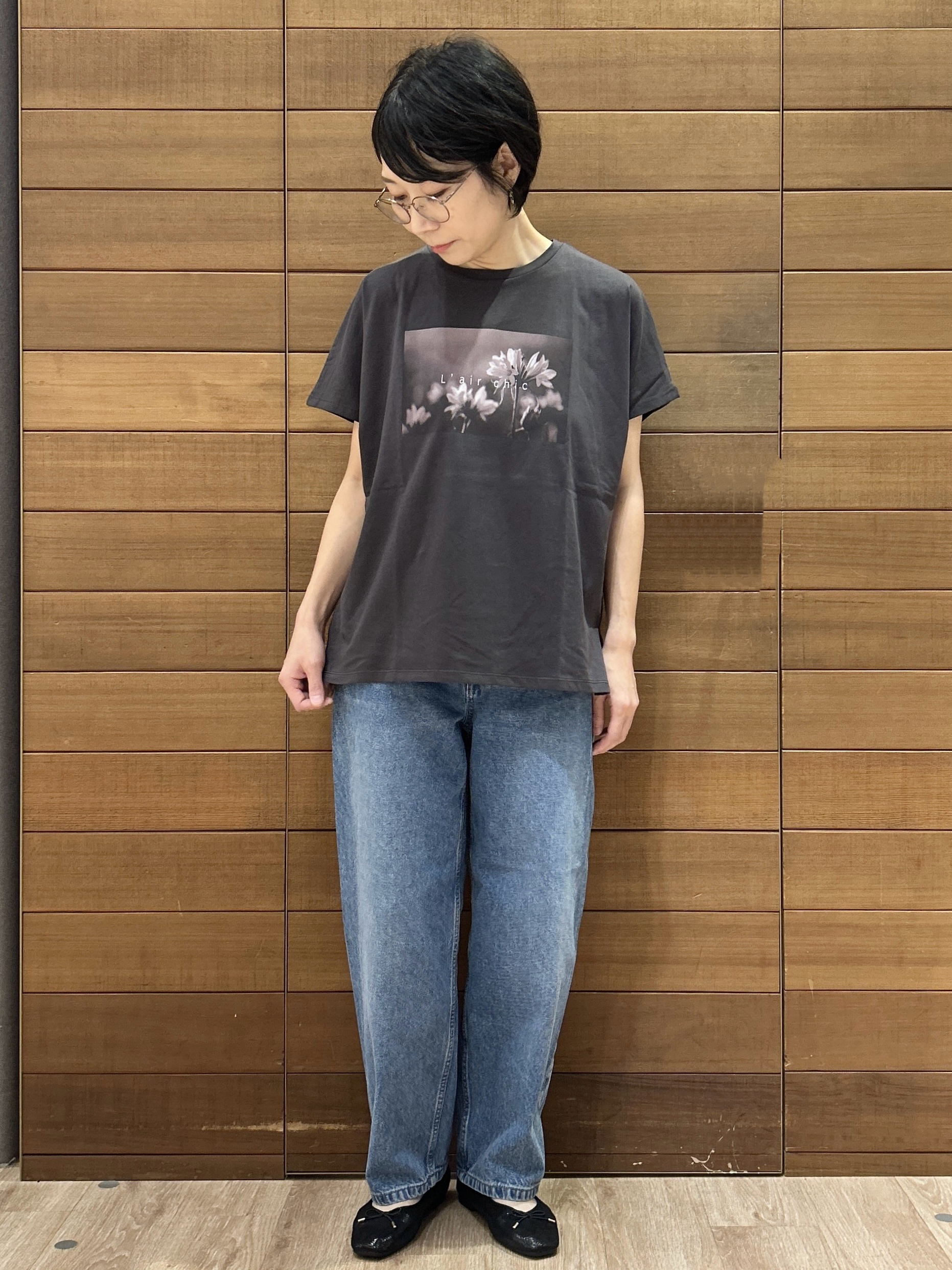 ゆうあさんの「OPAQUE.CLIP｜フォトプリントTシャツ【洗濯機OK】」を使ったコーディネート