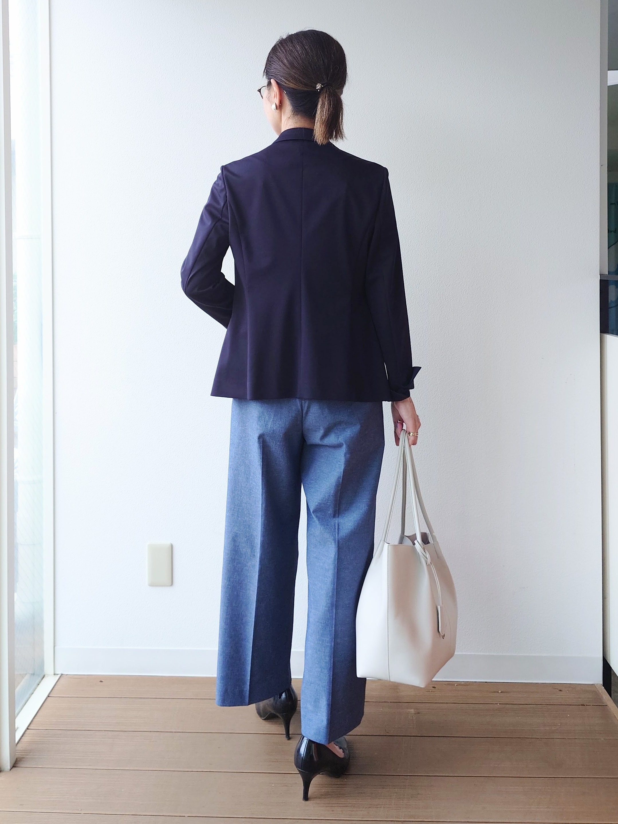 MUTSUKOさんの「UNTITLED｜【UV/接触冷感/スーツ】ジャージテーラードジャケット」を使ったコーディネート
