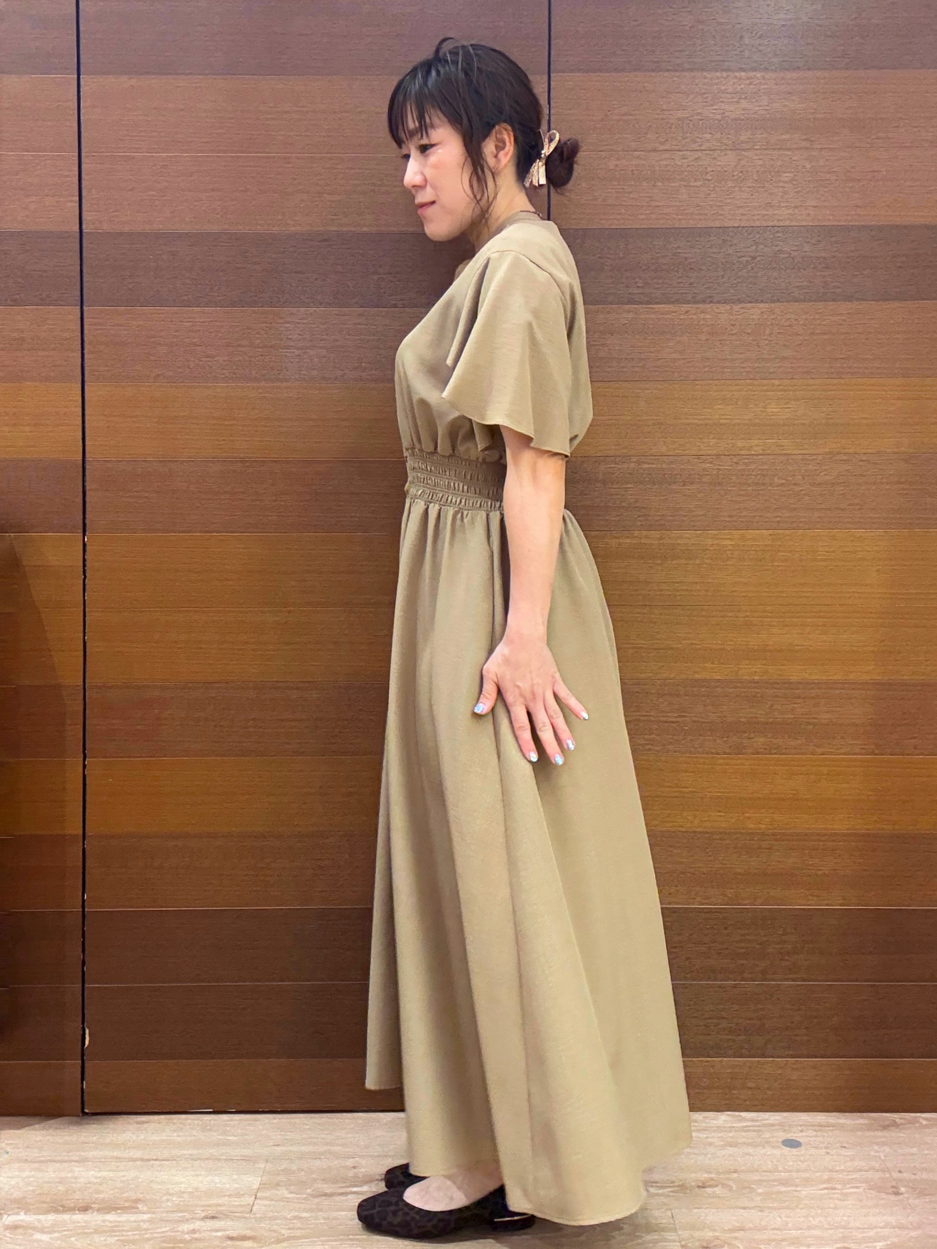 maichiさんの「OPAQUE.CLIP｜スキッパーシャツワンピース【洗濯機OK／イージーアイロン】」を使ったコーディネート