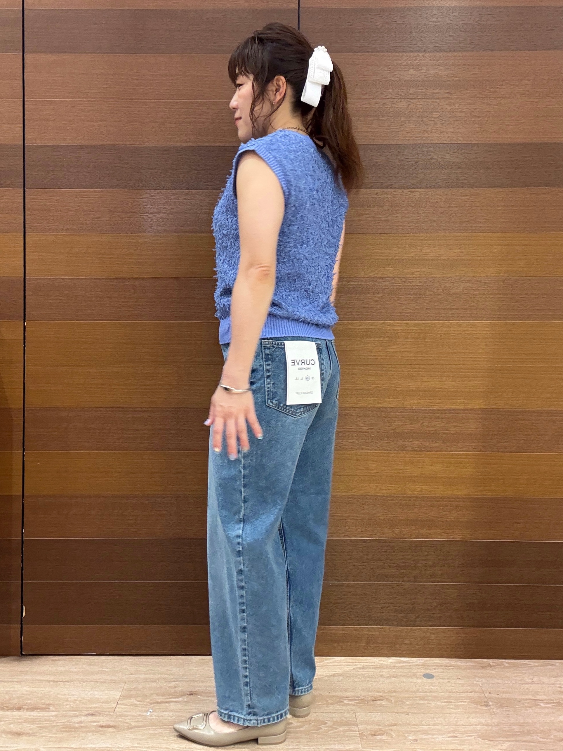 maichiさんの「OPAQUE.CLIP｜ラメテープヤーンニット【洗濯機OK】」を使ったコーディネート