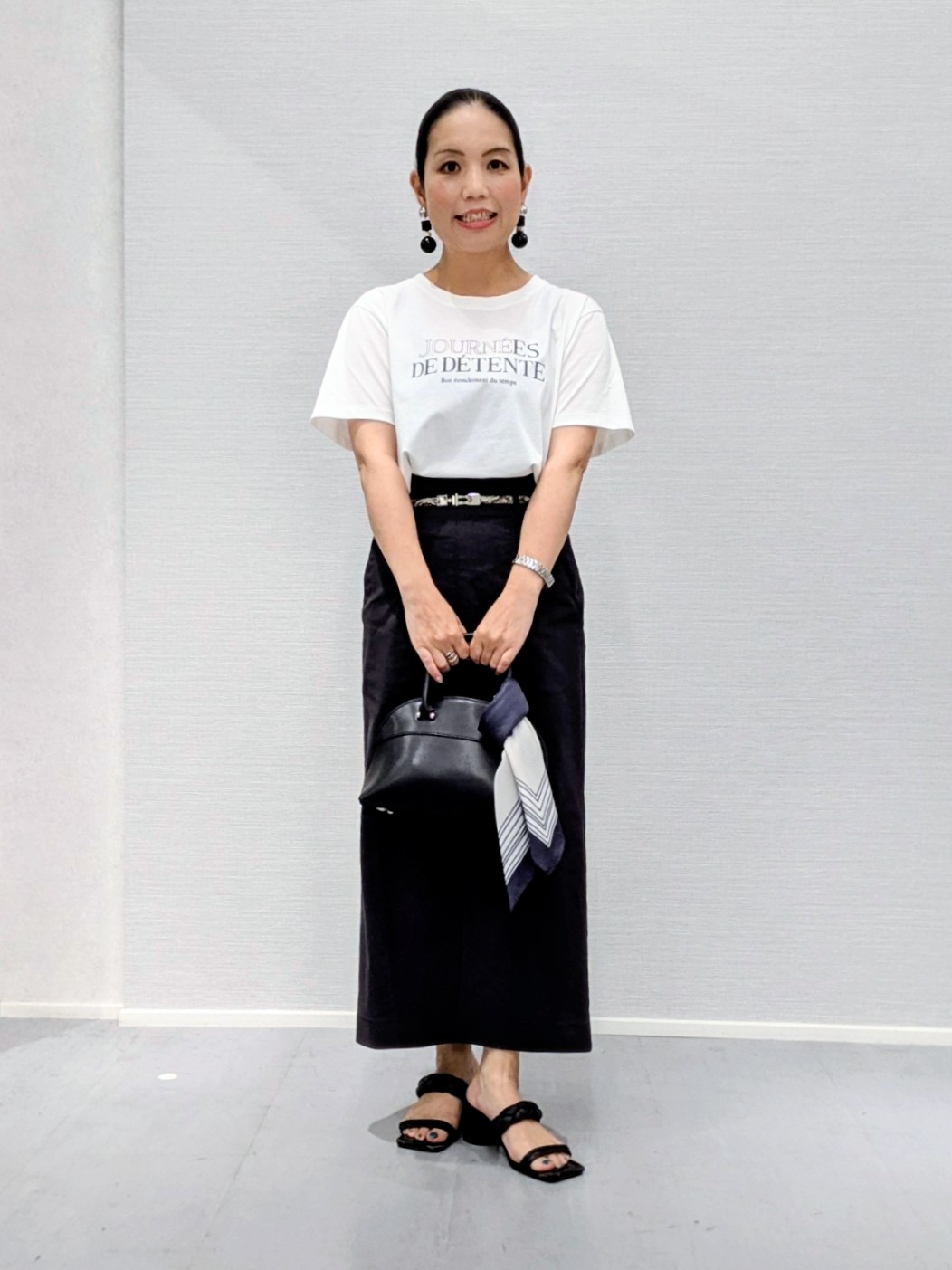 makkyさんの「UNTITLED｜【シワになりにくい/セットアップ可/接触冷感】ハーフスリーブジャケット」を使ったコーディネート