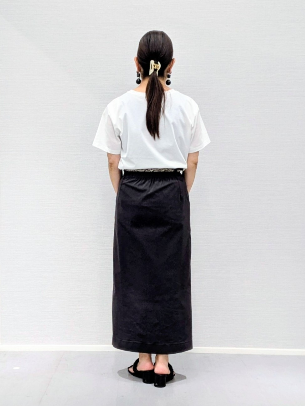 makkyさんの「UNTITLED｜【シワになりにくい/セットアップ可/接触冷感】ハーフスリーブジャケット」を使ったコーディネート