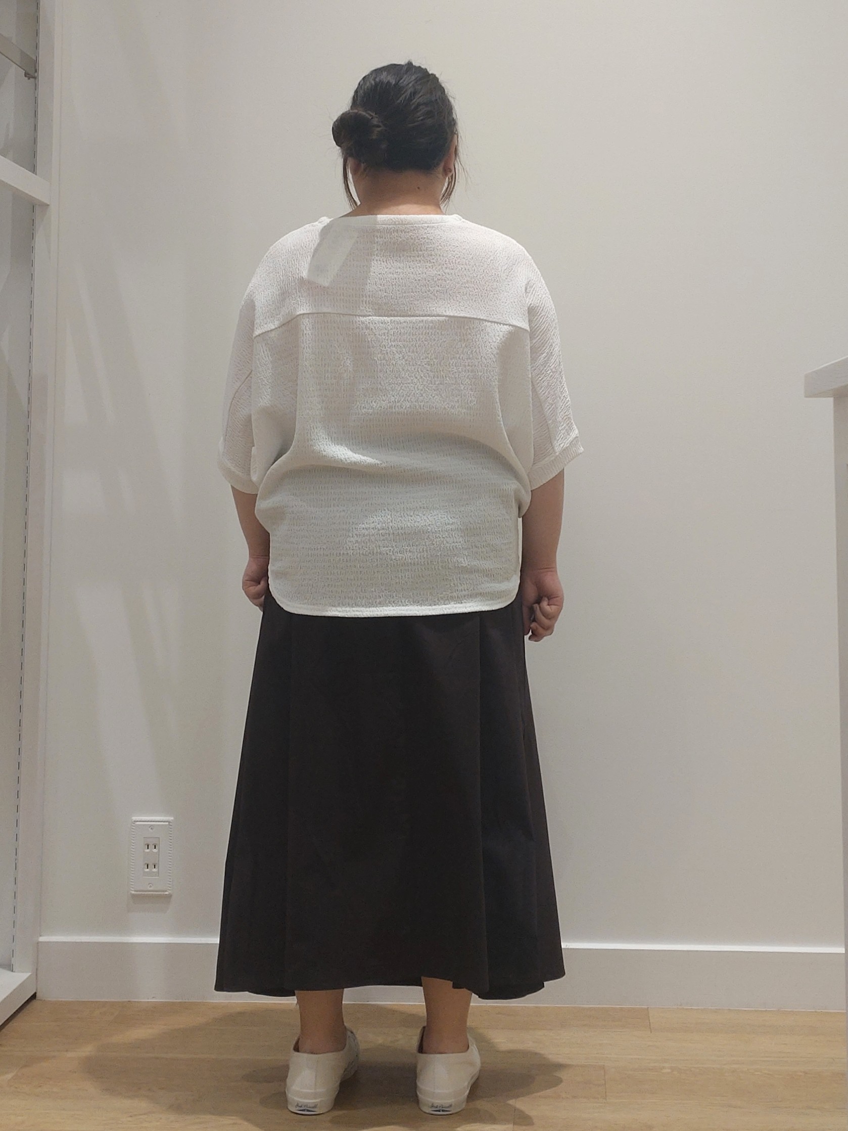 yuzuhaさんの「Dessin｜シュリンクジャージ カットソー」を使ったコーディネート