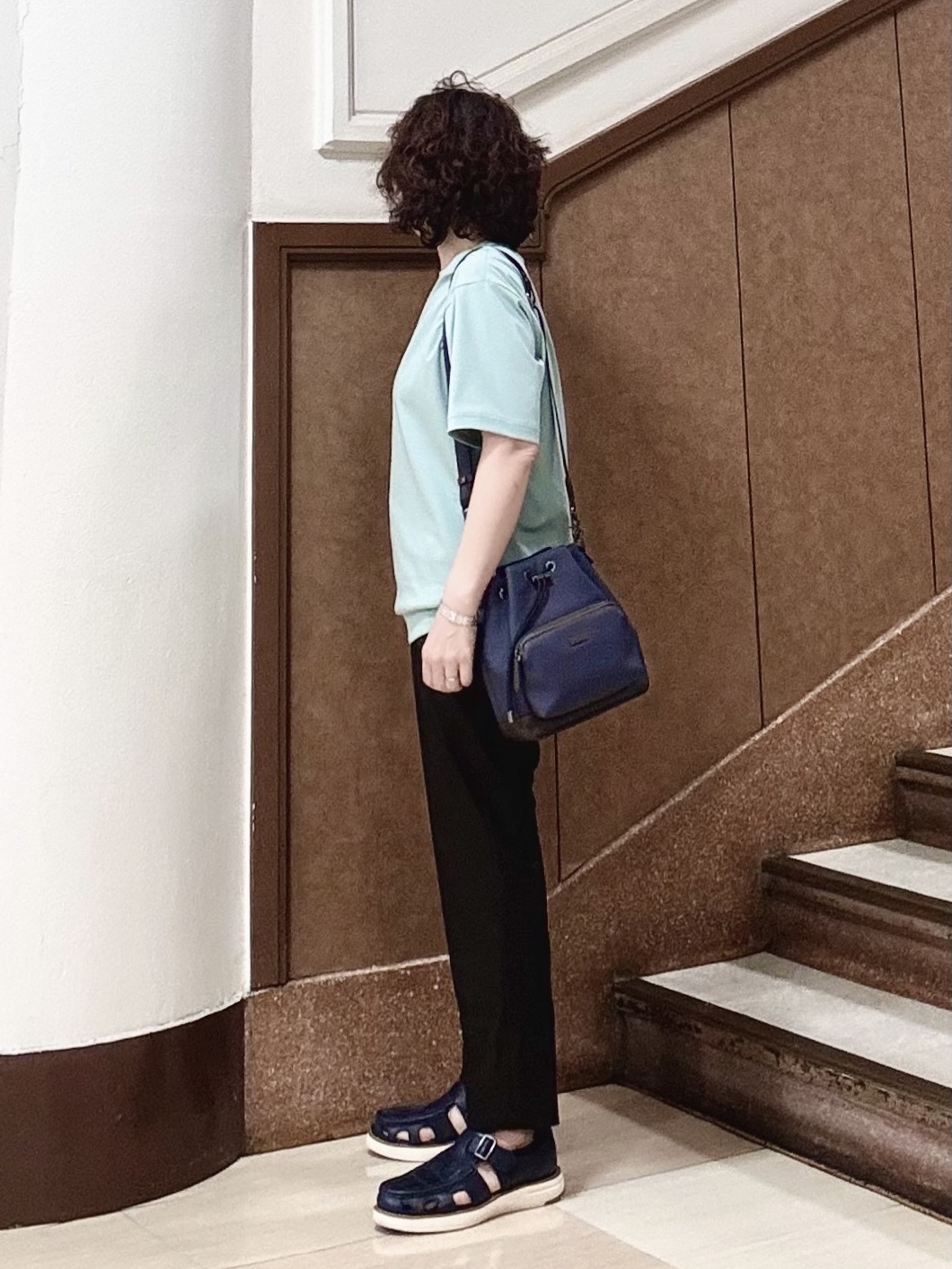 のぐみさんの「TAKEO KIKUCHI｜【接触冷感】アイスクリアコットン Tシャツ」を使ったコーディネート