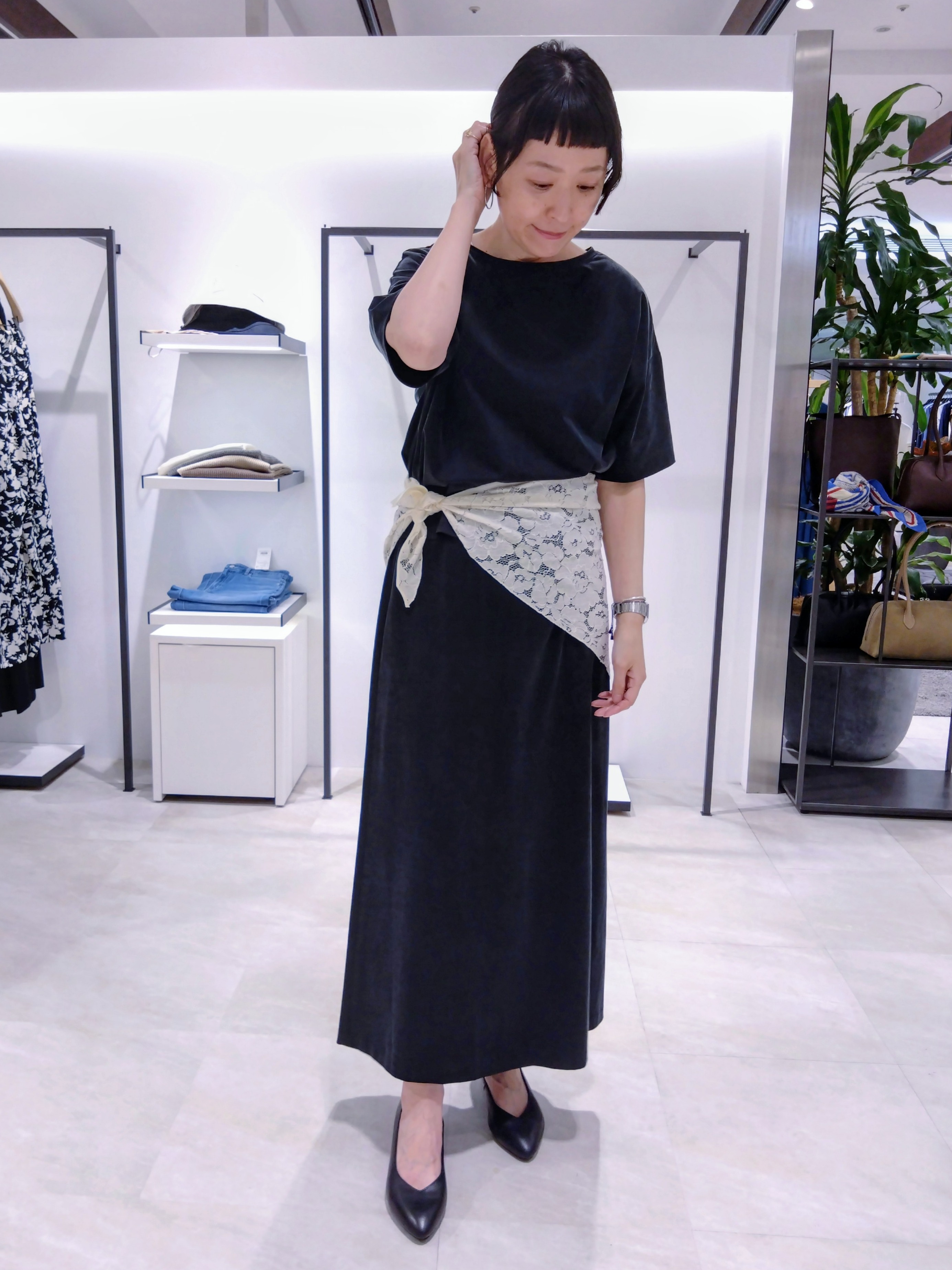 まちこさんの「UNTITLED｜【セットアップ可/接触冷感】ヴィンテージライクプルオーバー」を使ったコーディネート