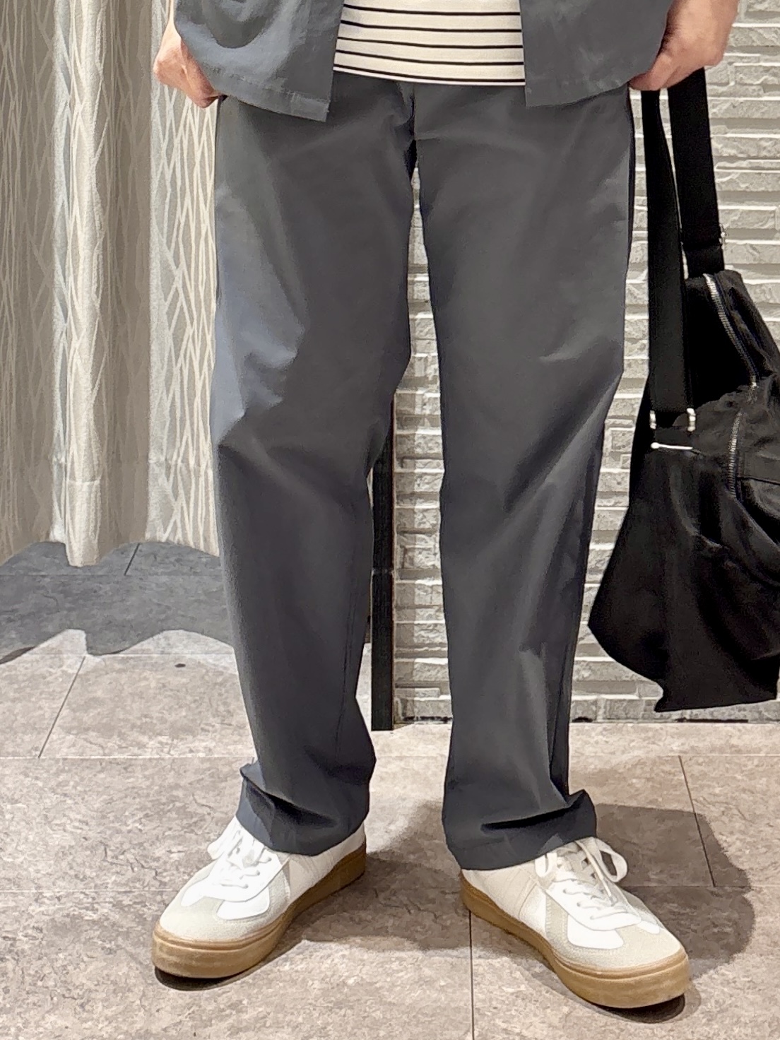 Pーyamaさんの「THE SHOP TK｜【接触冷感/洗濯機OK/セットアップ可】ナイロンストレッチ半袖シャツ」を使ったコーディネート