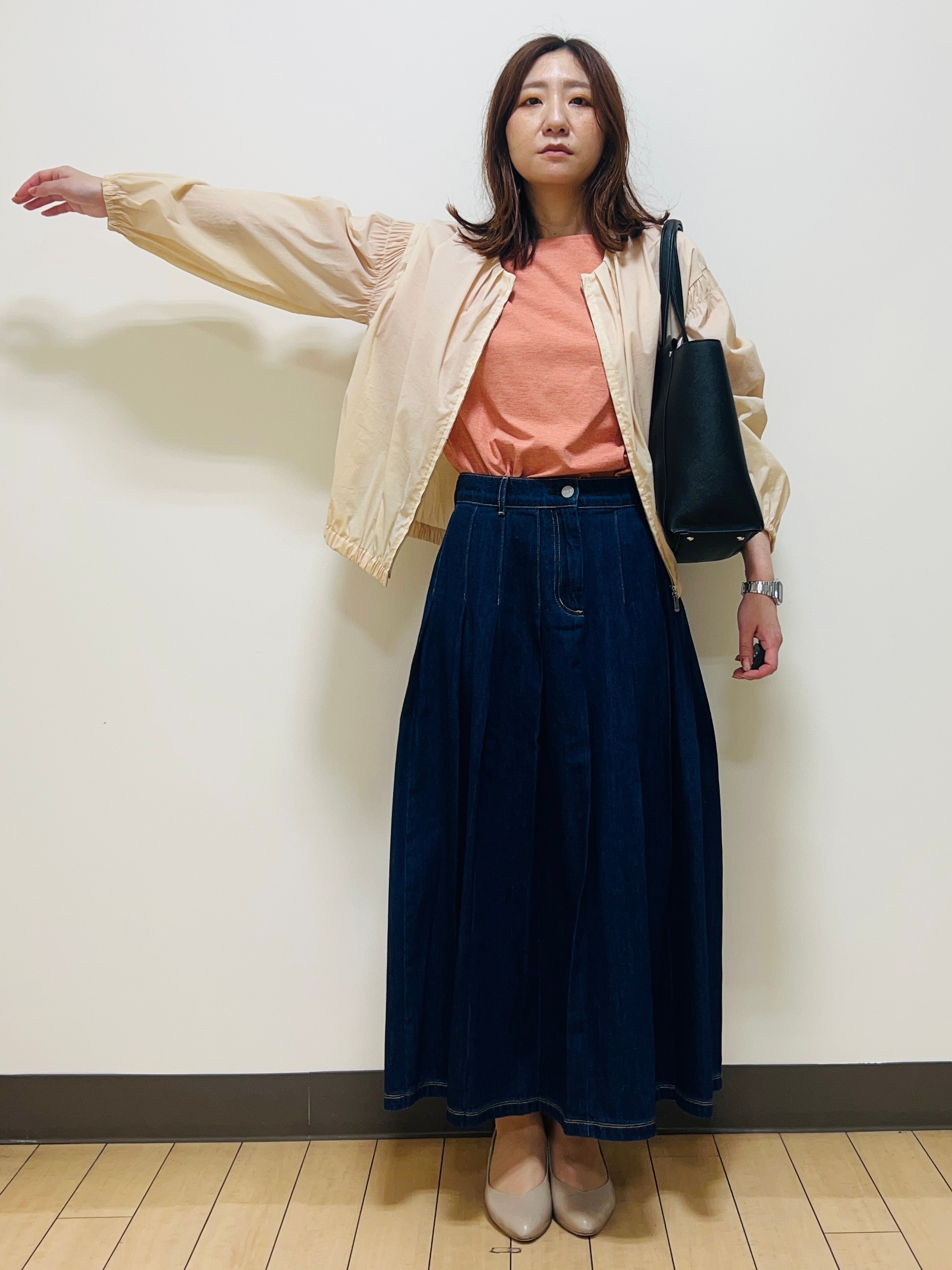 miiiさんの「Reflect｜フロントファスナーシアーブルゾン」を使ったコーディネート