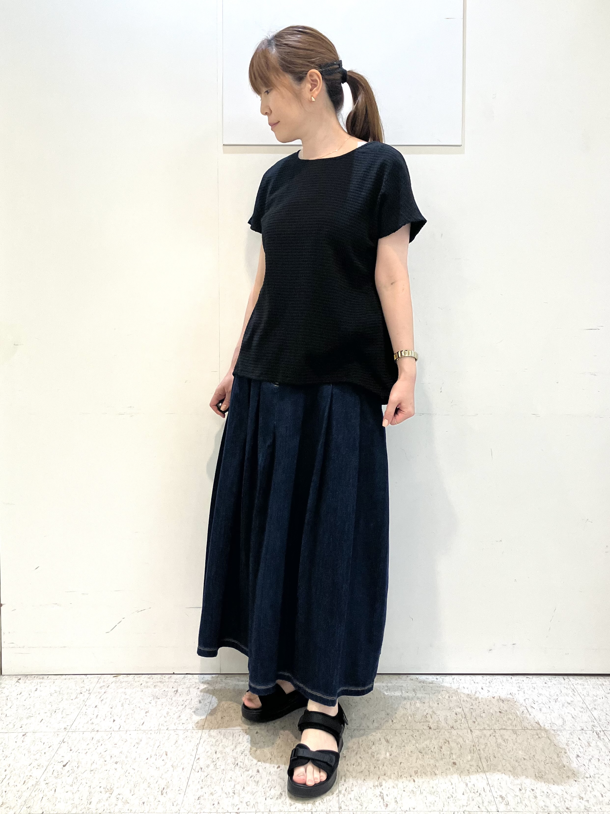 kozuさんの「Reflect｜【腰まわりカバー／手洗い可】ペプラムプルオーバー」を使ったコーディネート