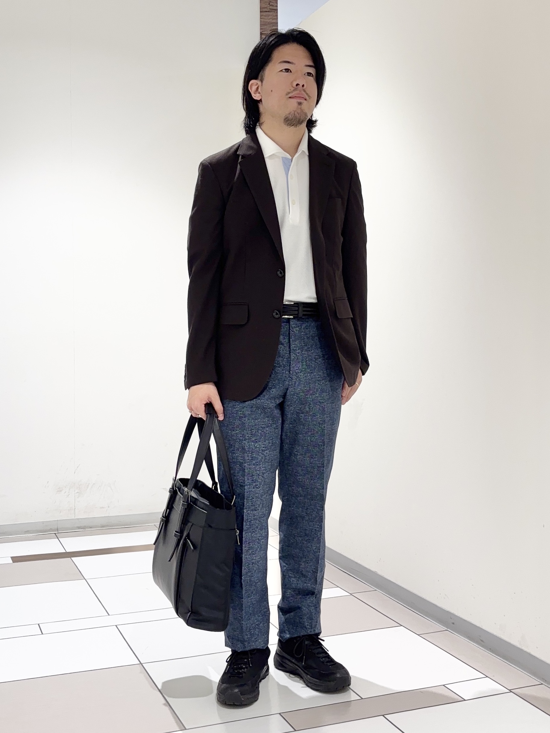 及川さんの「TAKEO KIKUCHI｜【抗菌防臭】CALCULO（R）ジャージ ジャケット」を使ったコーディネート