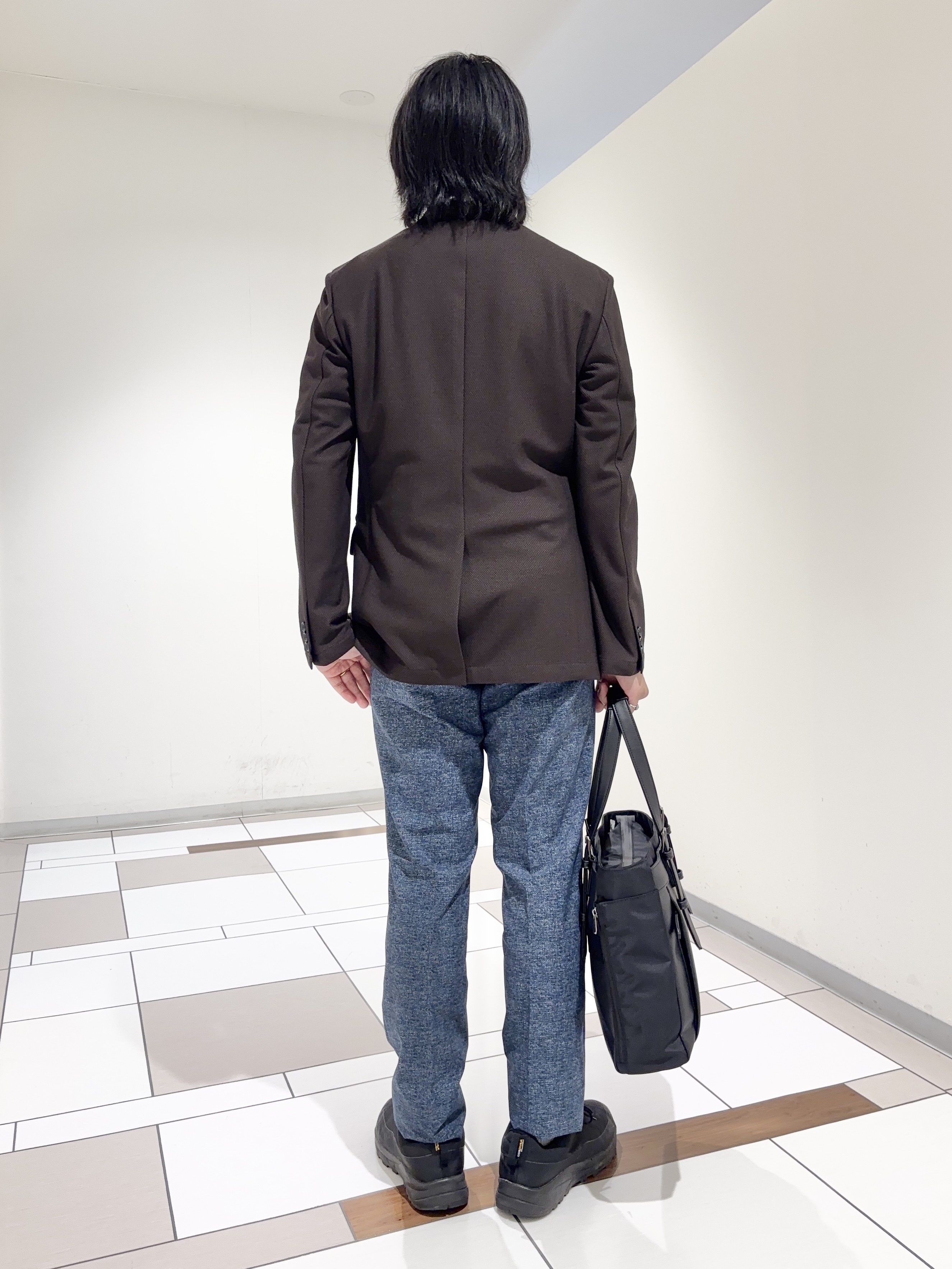 及川さんの「TAKEO KIKUCHI｜【抗菌防臭】CALCULO（R）ジャージ ジャケット」を使ったコーディネート