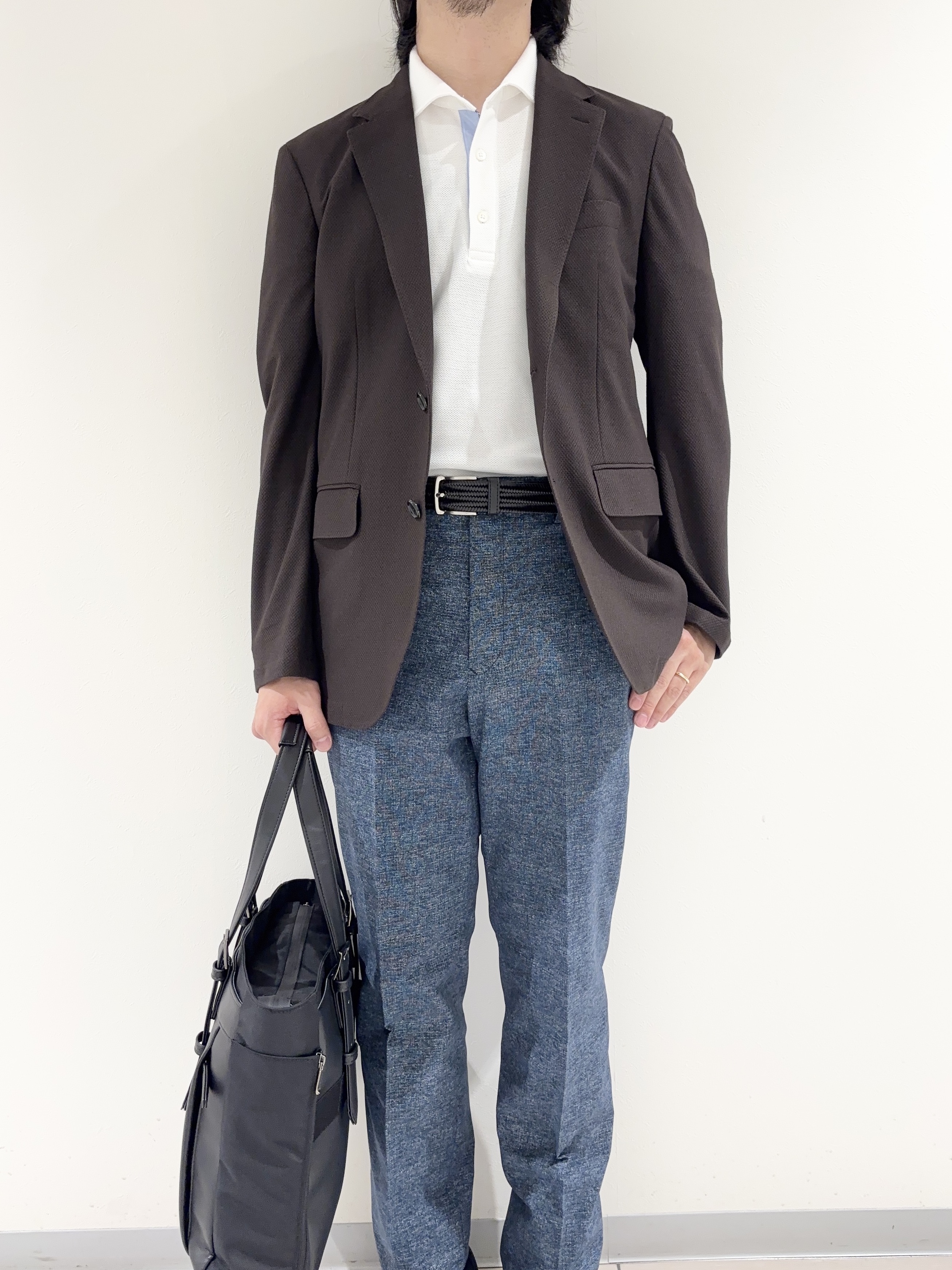 及川さんの「TAKEO KIKUCHI｜【抗菌防臭】CALCULO（R）ジャージ ジャケット」を使ったコーディネート