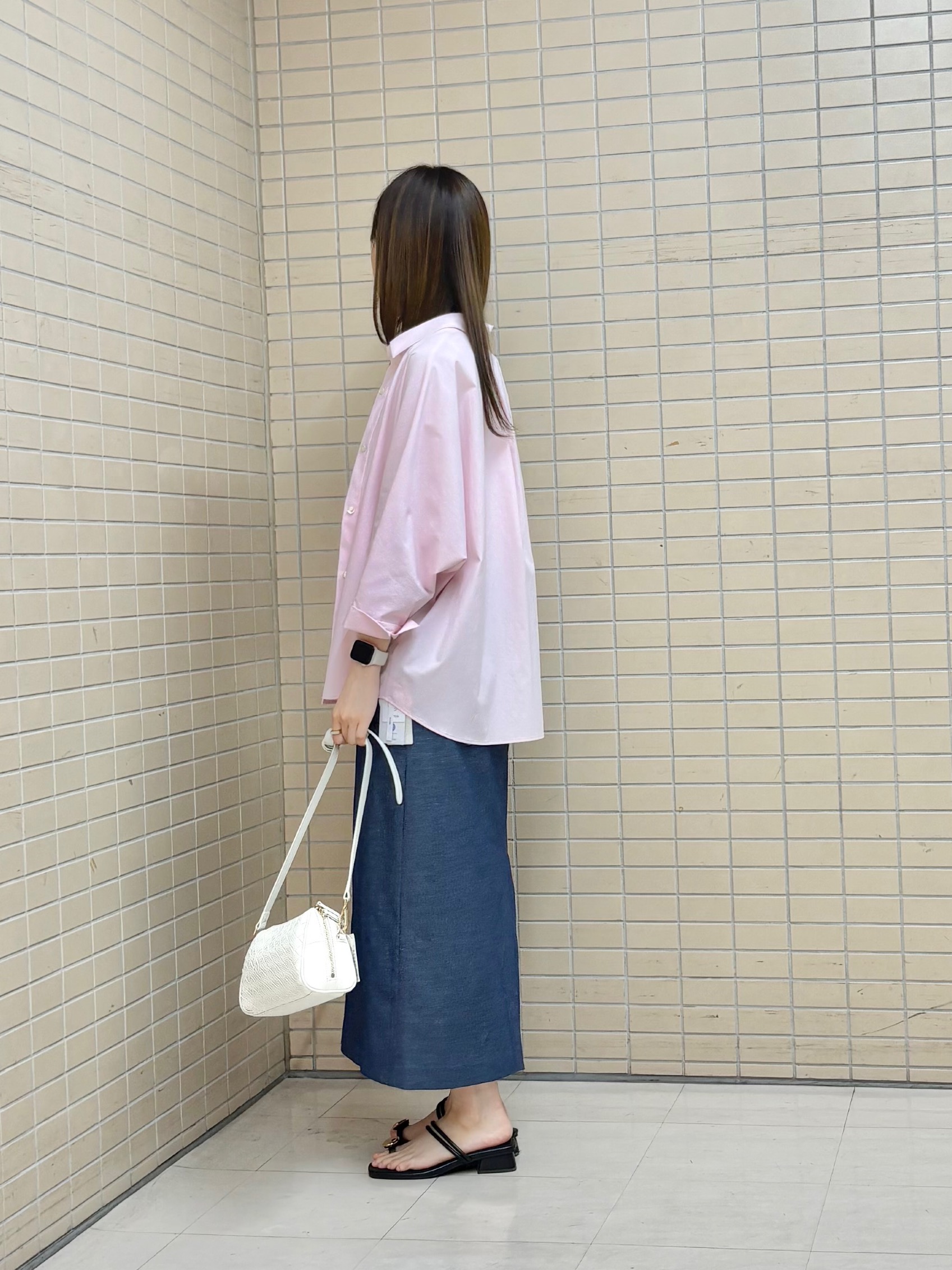 kyokaさんの「UNTITLED｜【接触冷感/吸水速乾/UVカット】ドルマンスリーブシャツ」を使ったコーディネート