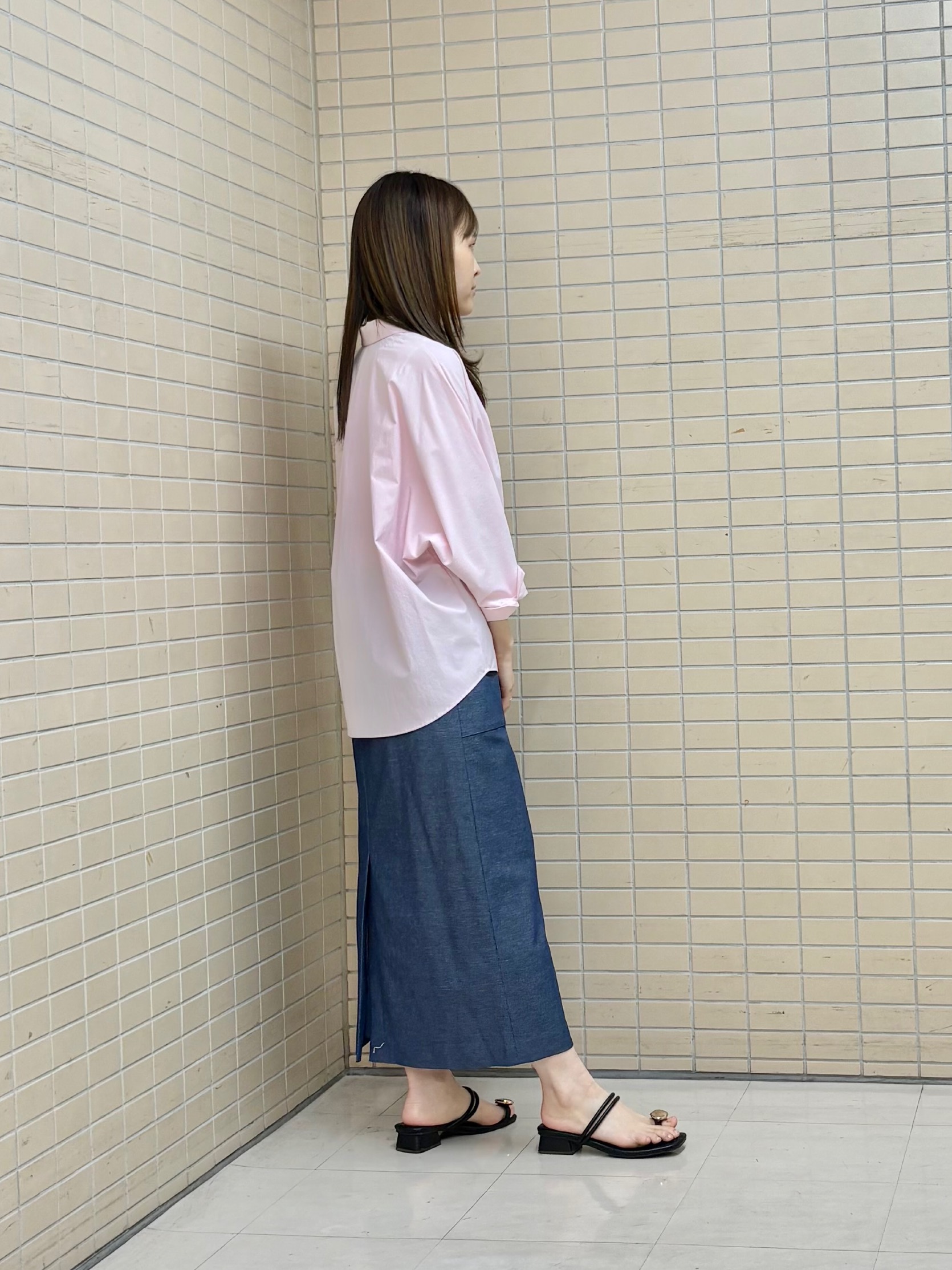 kyokaさんの「UNTITLED｜【接触冷感/吸水速乾/UVカット】ドルマンスリーブシャツ」を使ったコーディネート