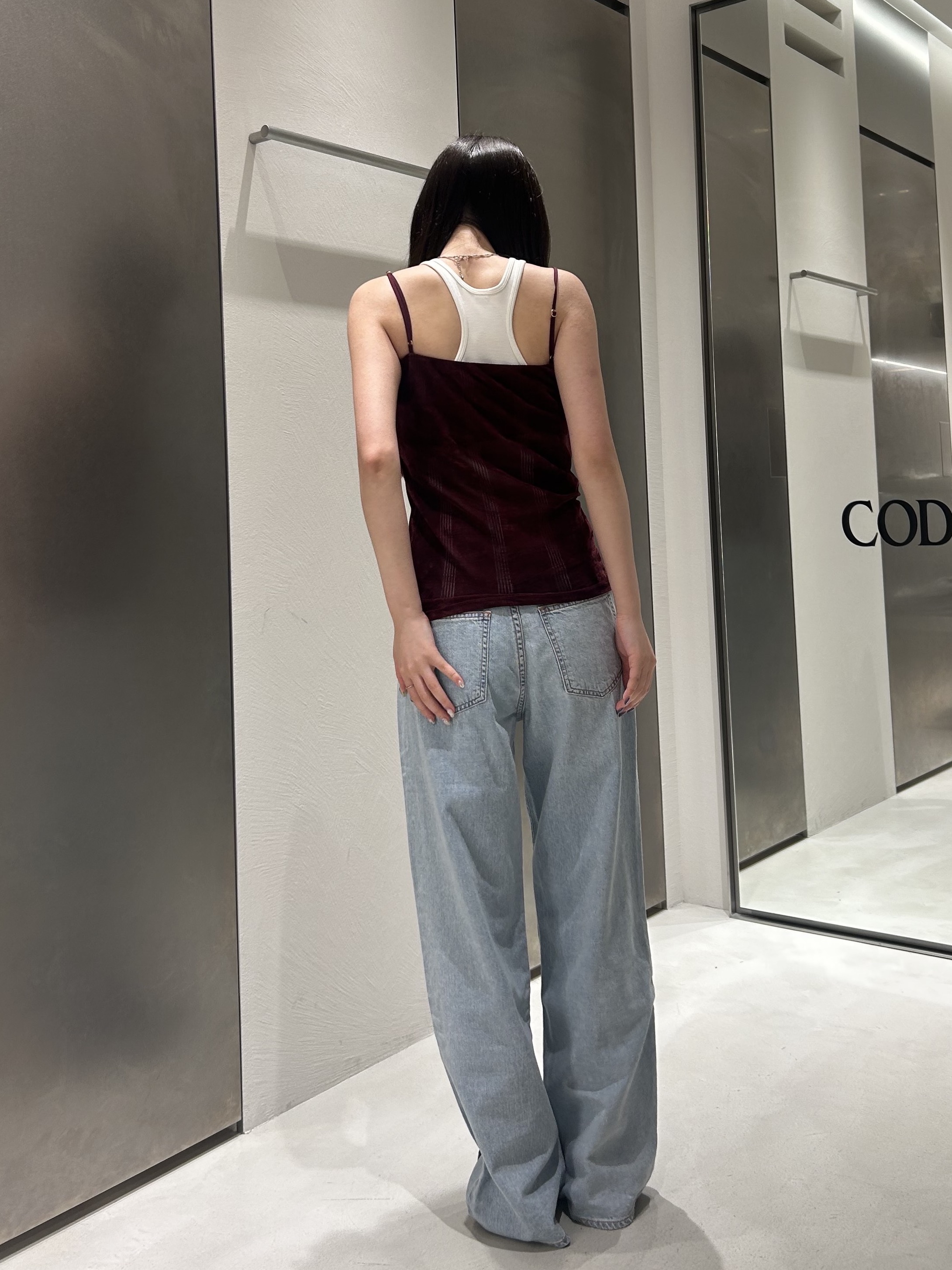 miniさんの「CODE A｜【Re】【Cup-in】design cut tank」を使ったコーディネート