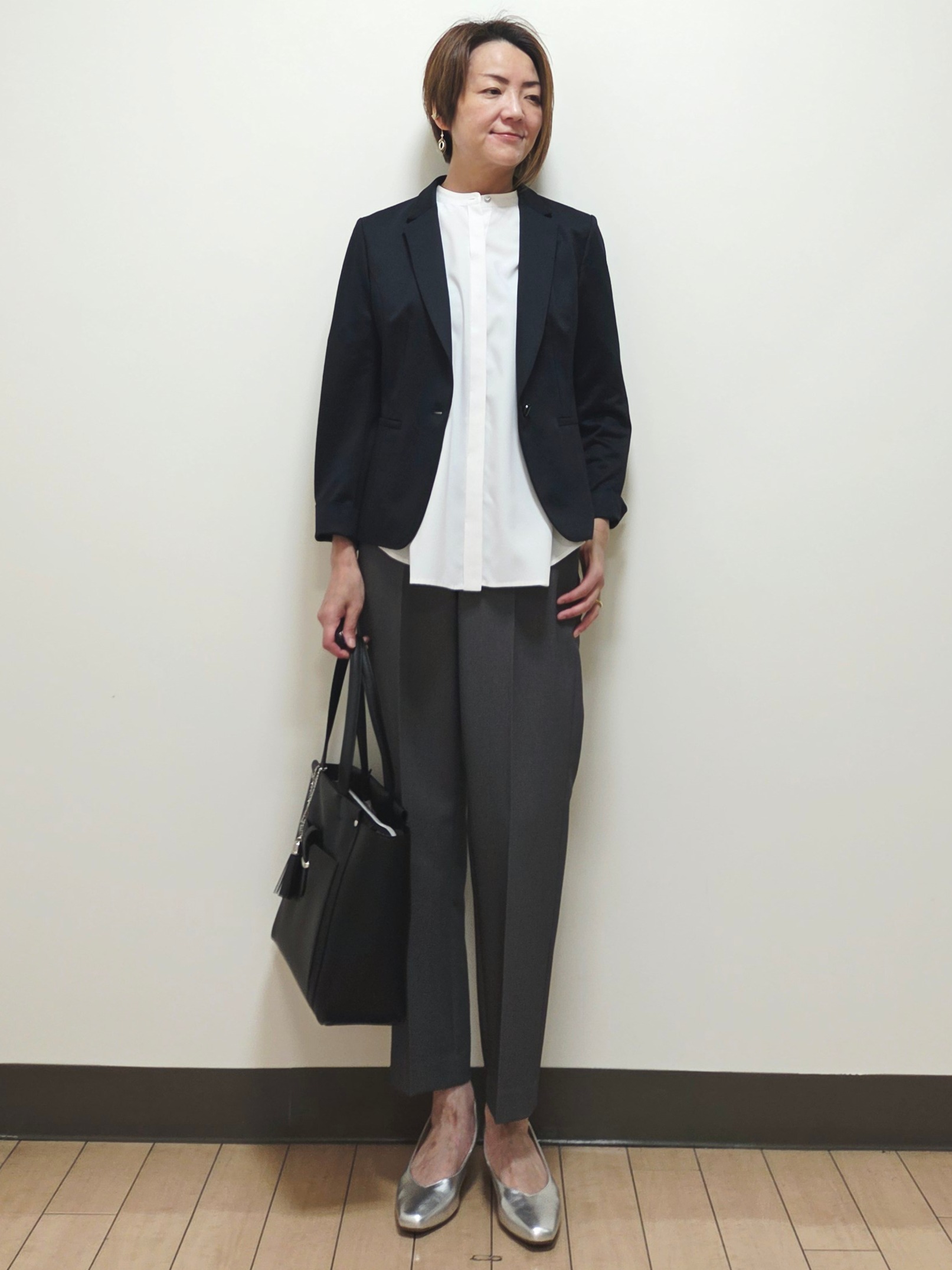 yuuさんの「Reflect｜【SS-4Lサイズ／UVカット／接触冷感】匠ジャケット／ベーシックテーラード」を使ったコーディネート