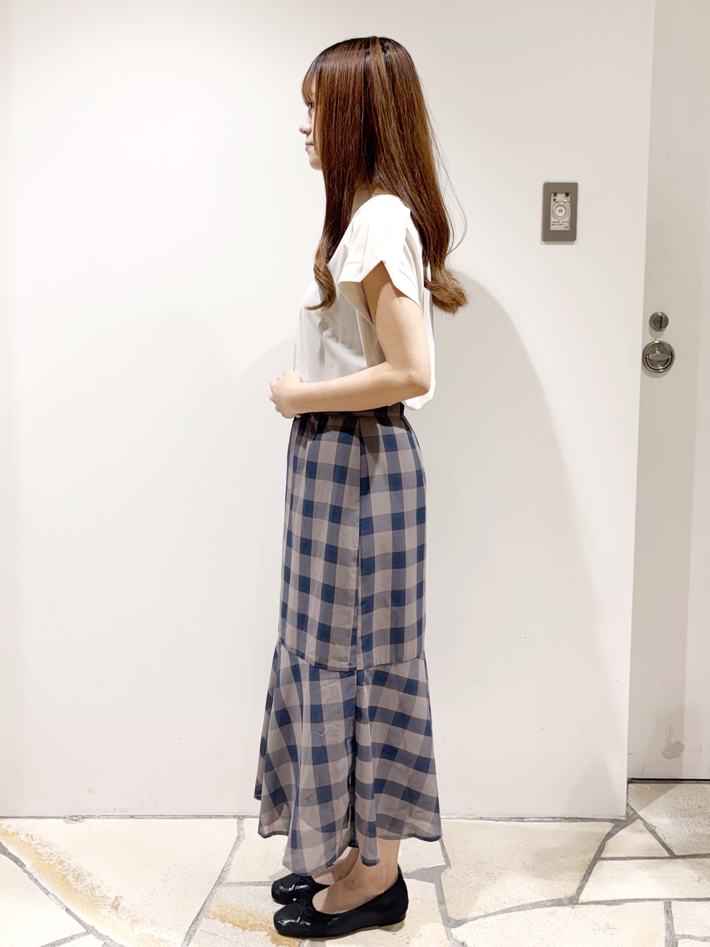 みあたんさんの「index｜【接触冷感】ひんやりキーネックフレンチトップス《洗濯機OK》」を使ったコーディネート