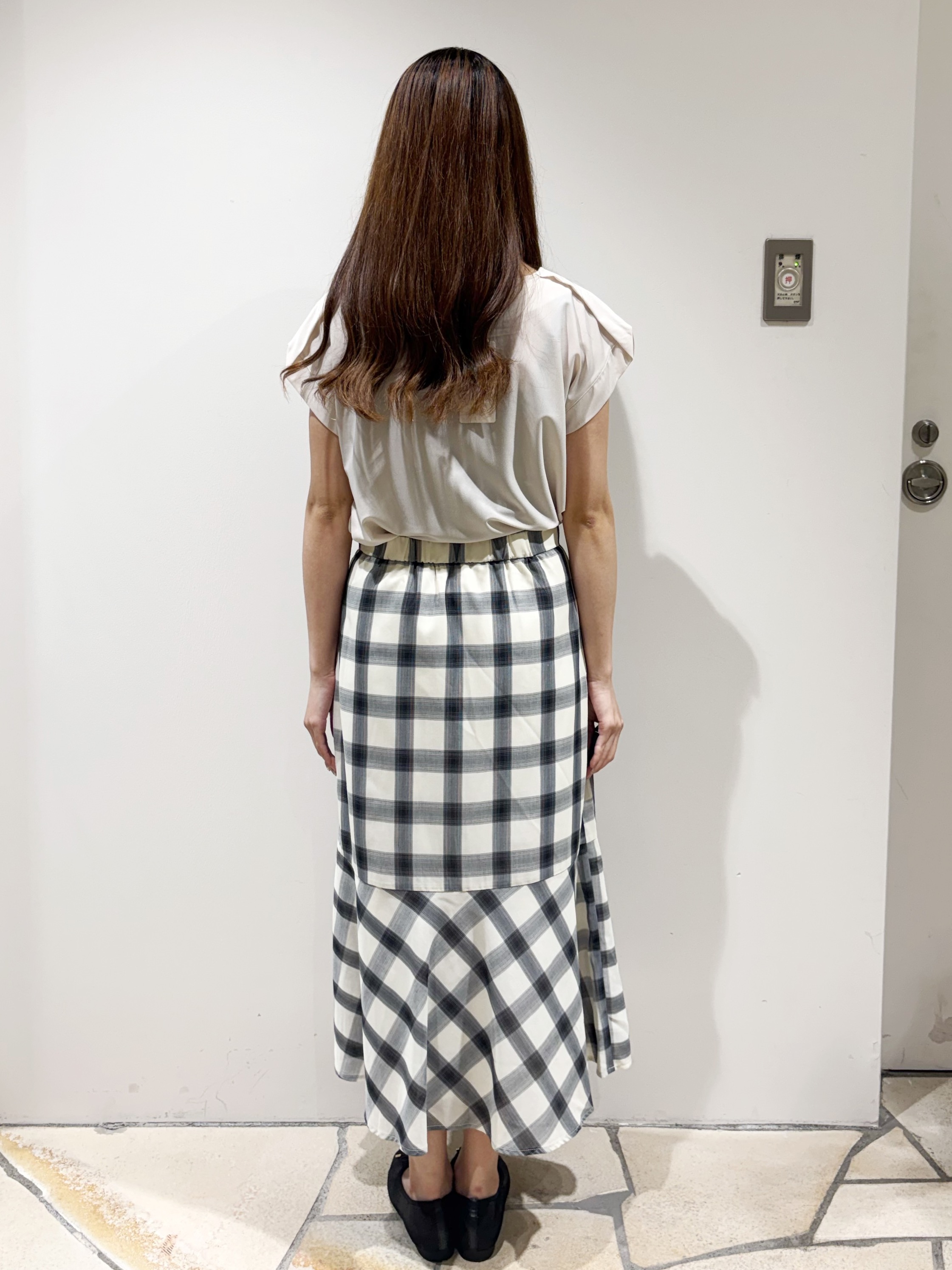 みあたんさんの「index｜【接触冷感】ひんやりキーネックフレンチトップス《洗濯機OK》」を使ったコーディネート