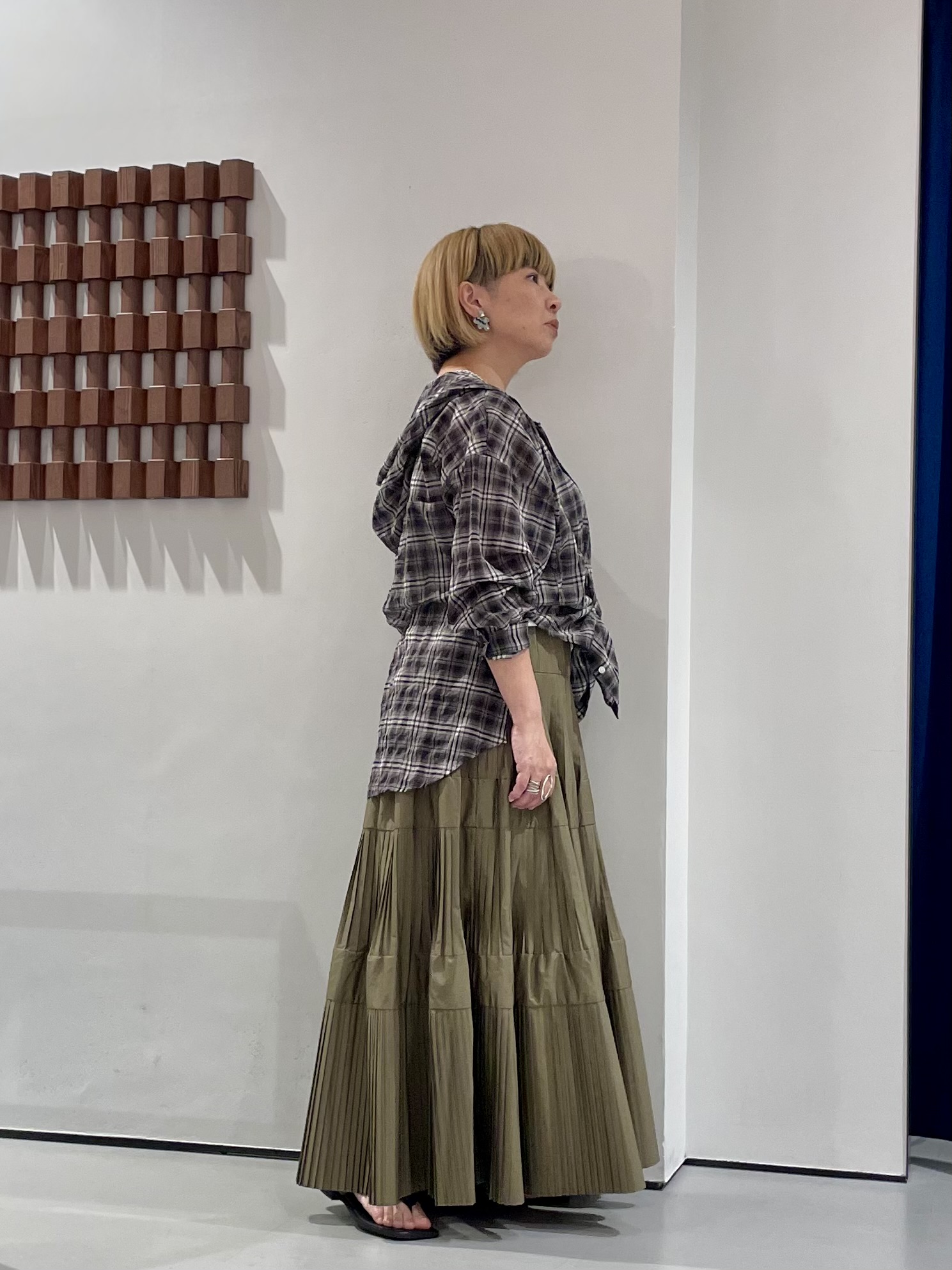 KOUさんの「INDIVI｜チュール付きリブタンク」を使ったコーディネート