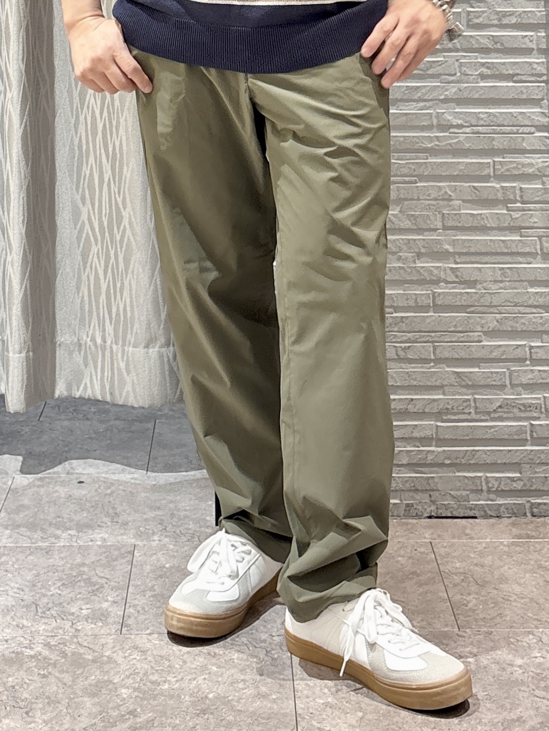 Pーyamaさんの「THE SHOP TK｜【抗菌防臭／UVカット／洗濯機OK】和紙混 半袖ニット」を使ったコーディネート