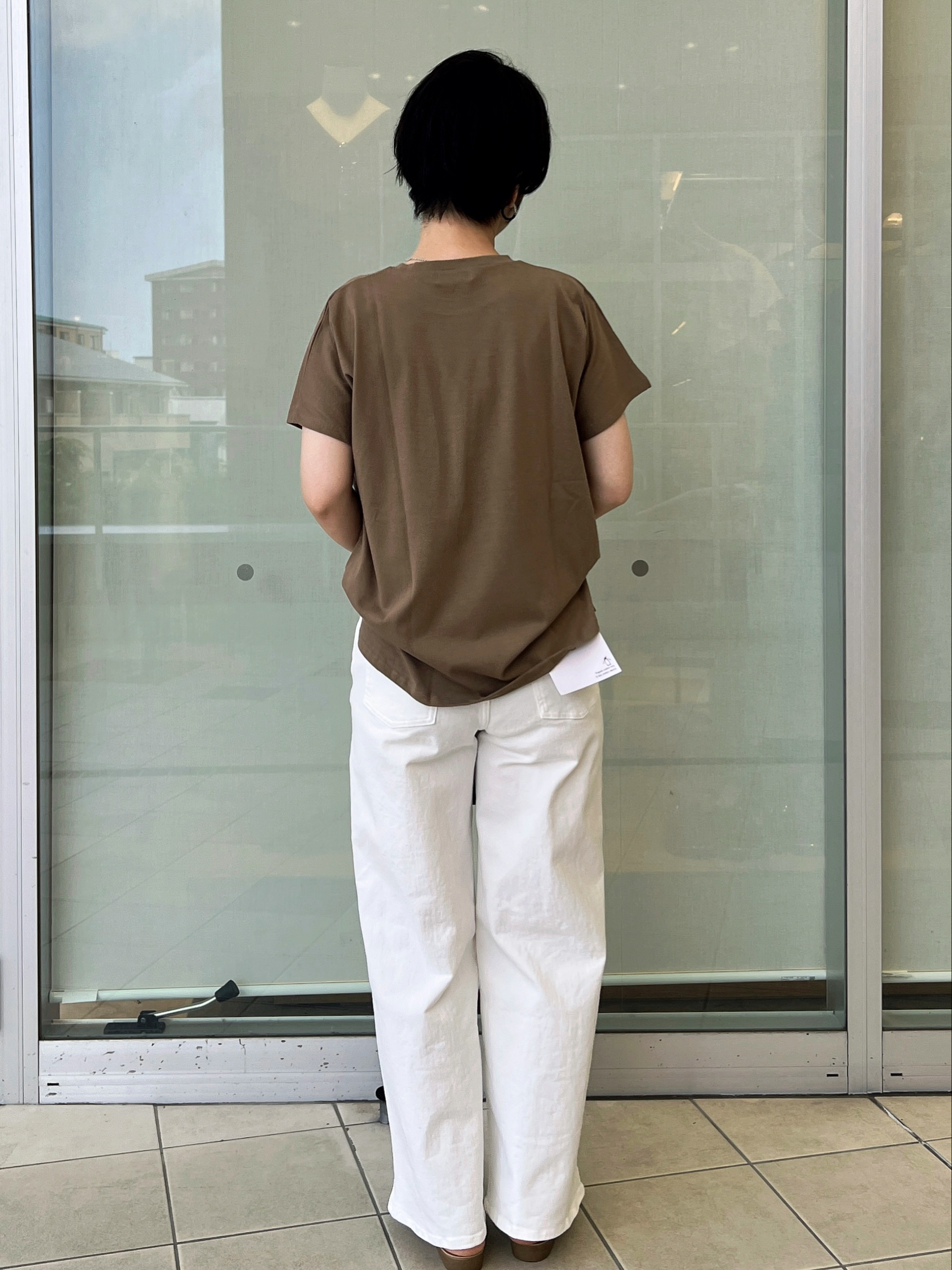 yo-koさんの「OPAQUE.CLIP｜フォトプリントTシャツ【洗濯機OK】」を使ったコーディネート