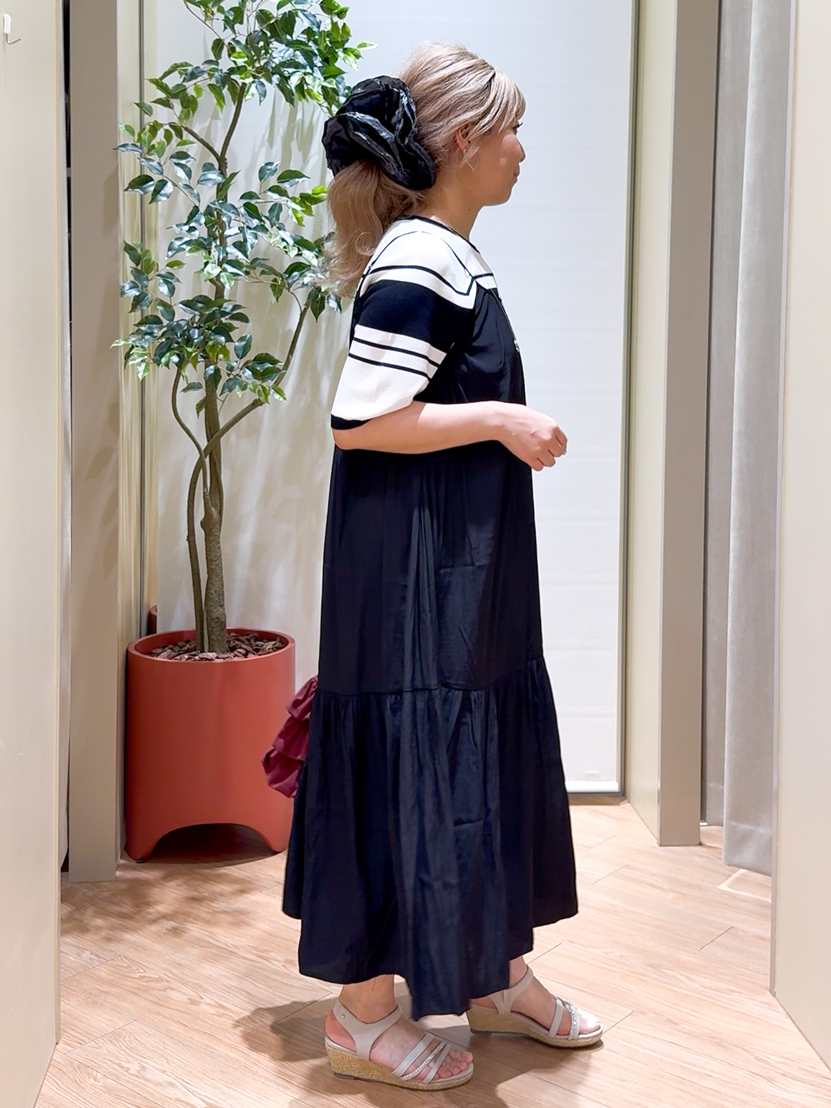 Harukaさんの「grove｜ティアードキャミワンピース」を使ったコーディネート
