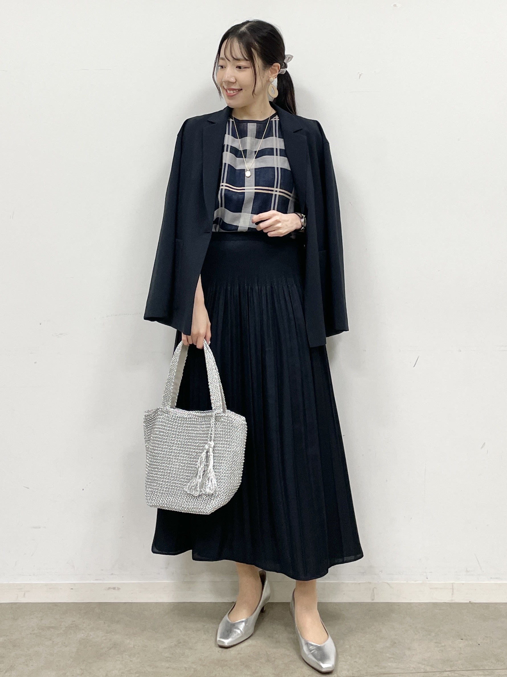 Momoさんの「Reflect｜【SS-4Lサイズ／接触冷感／シワになりにくい】リラクシーテーラードジャケット」を使ったコーディネート